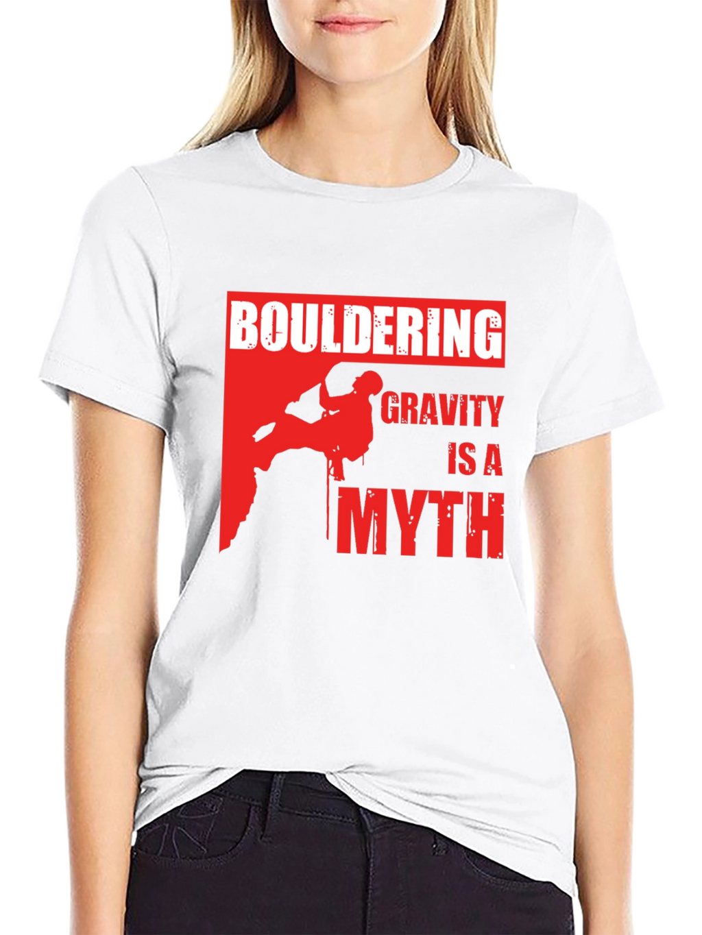 Bouldering Gravity Is A Myth Graphic T-Shirt