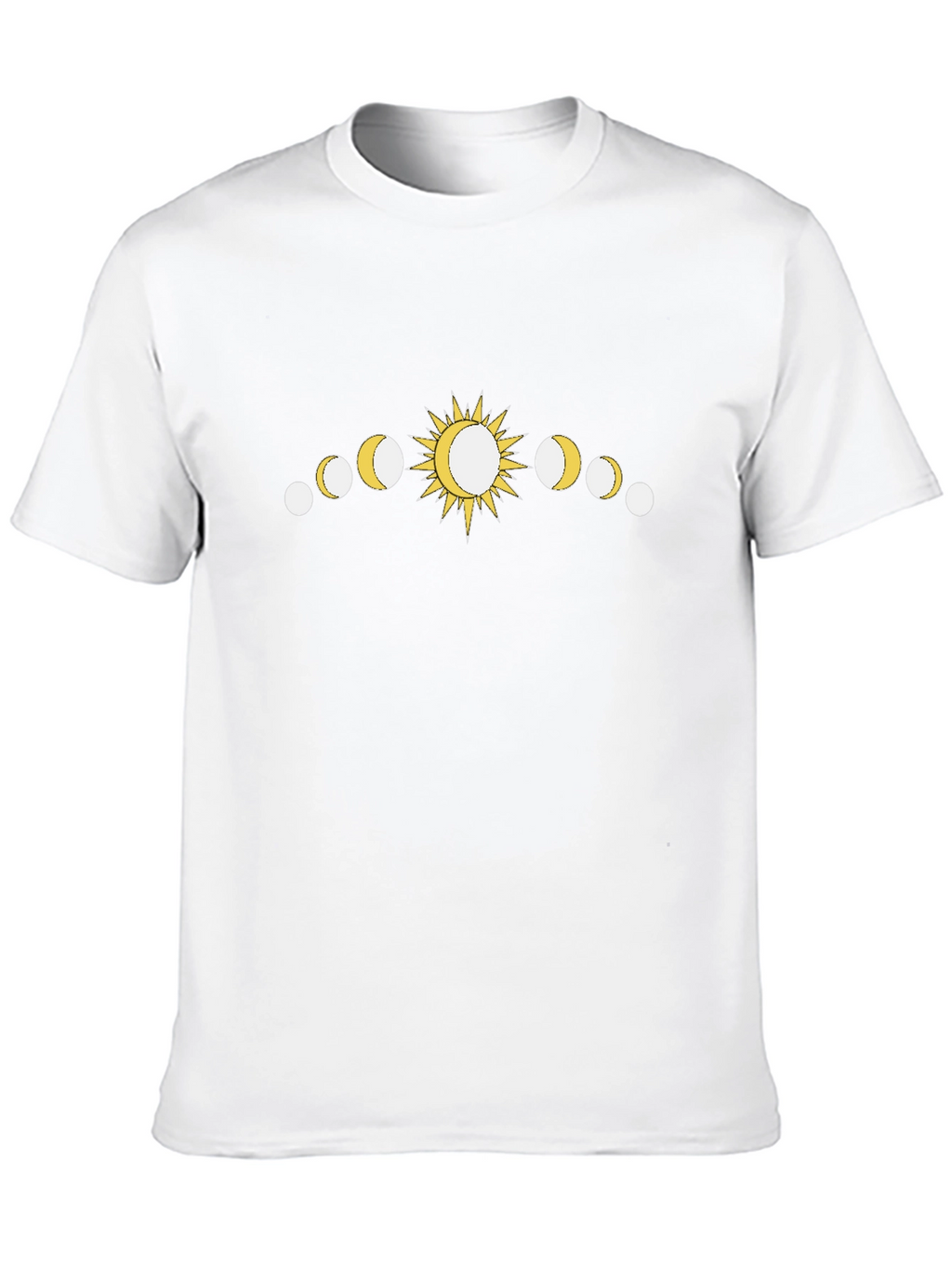 Sun and Moon Phases Graphic T-Shirt