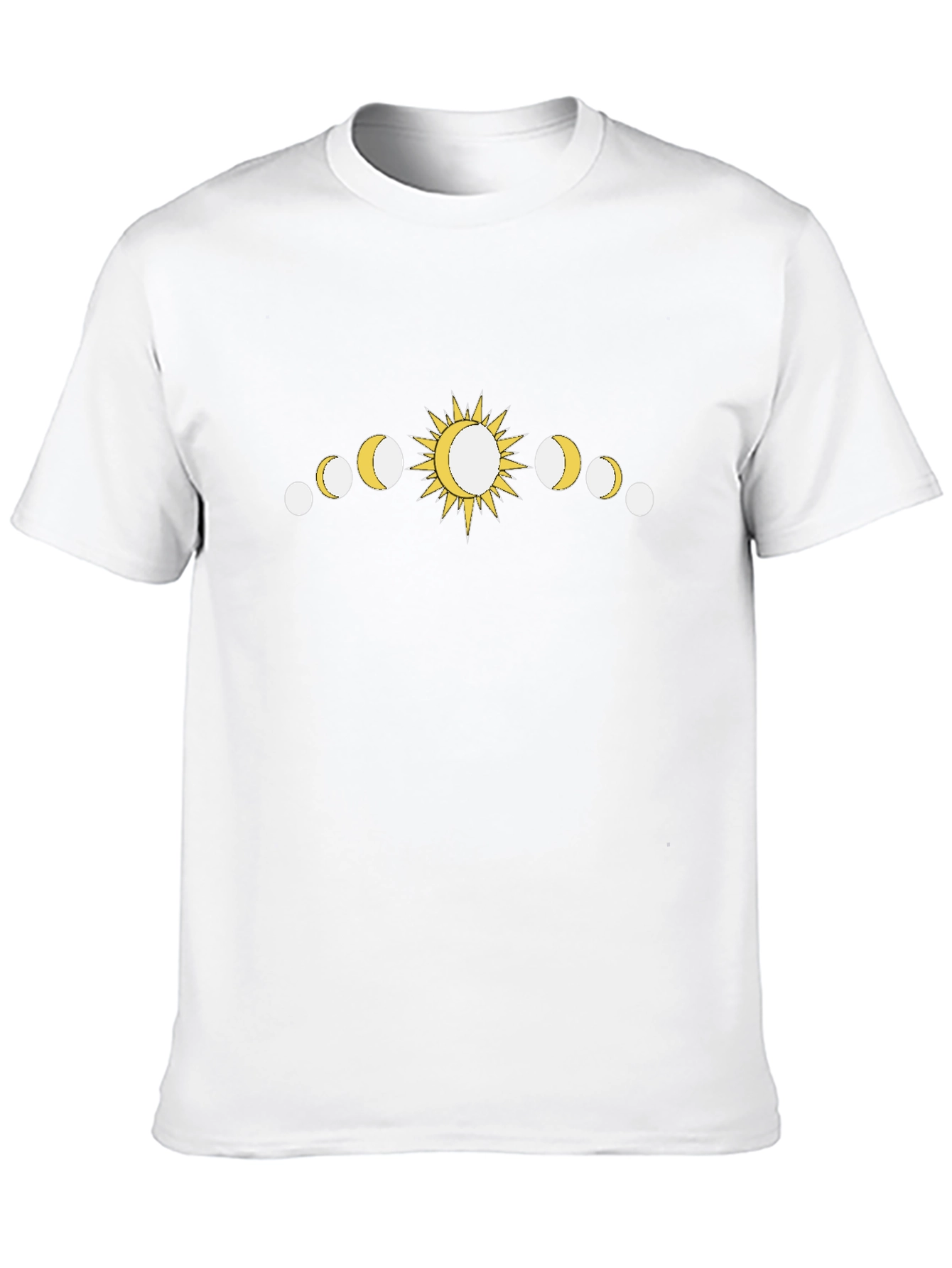 Sun and Moon Phases Graphic T-Shirt