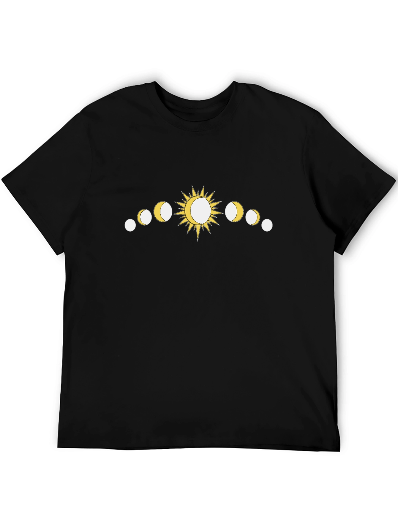 Sun and Moon Phases Graphic T-Shirt