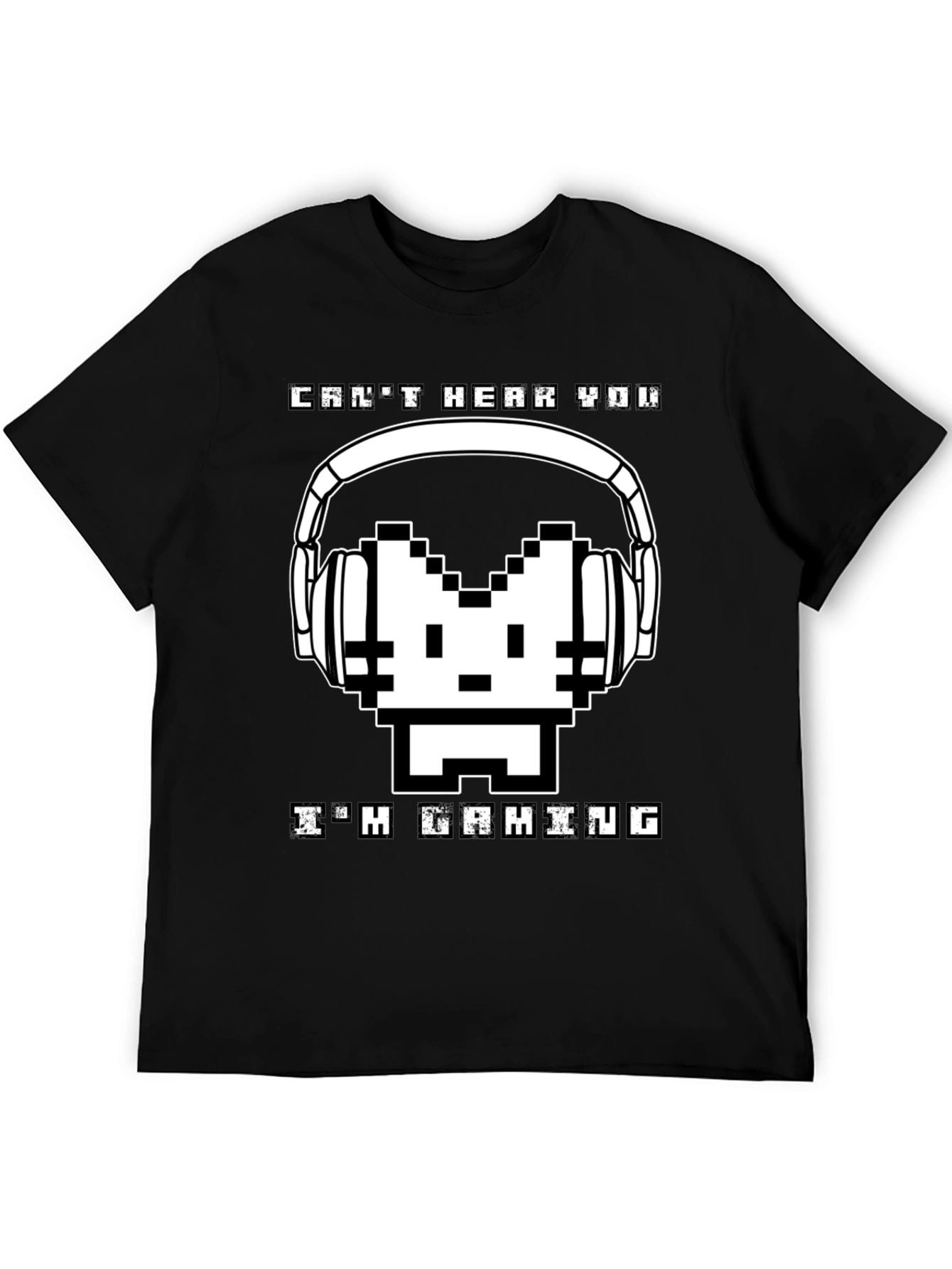 Gamer Tee: Cant Hear You Im Gaming Pixel Art T-Shirt