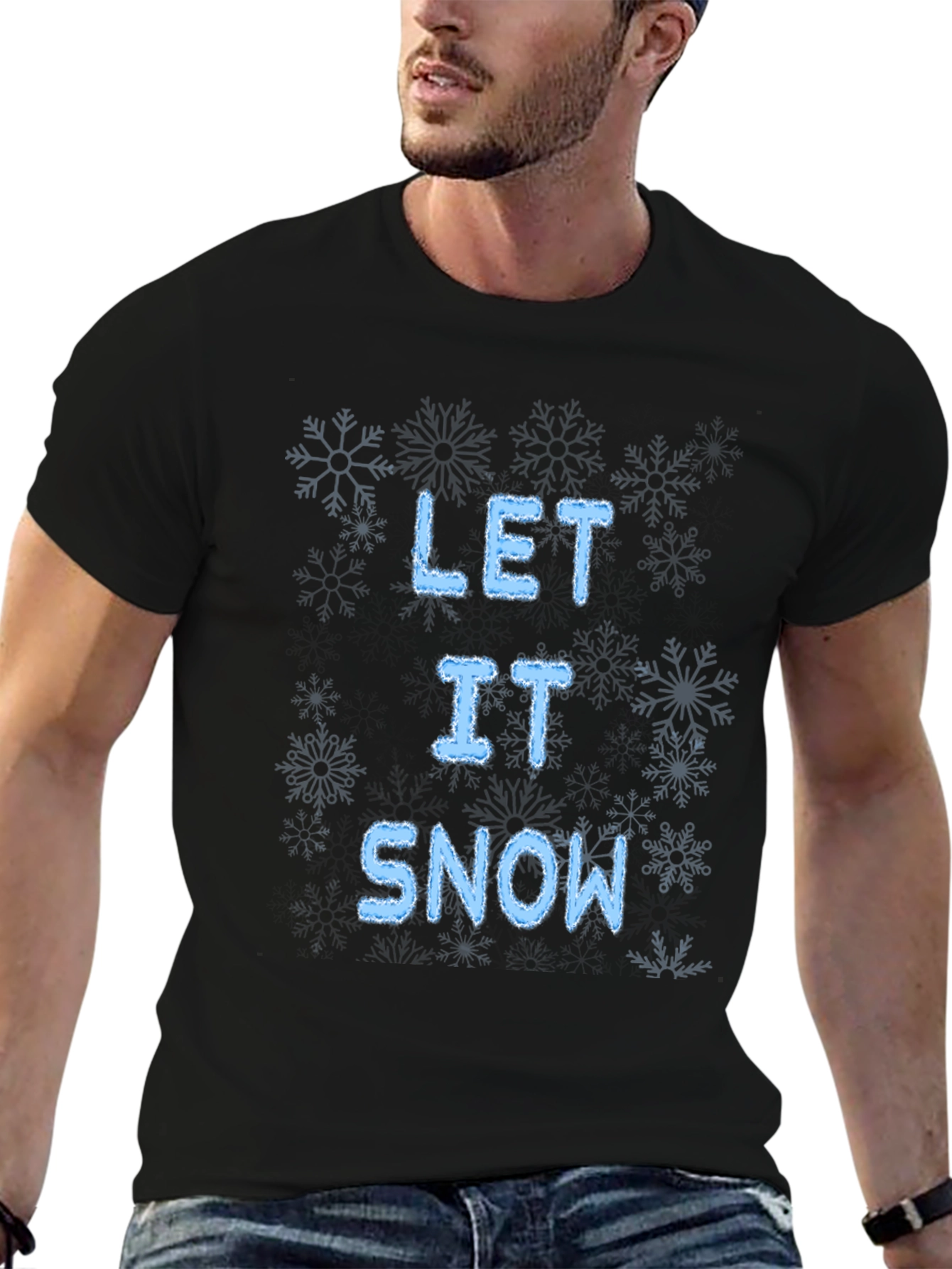 Let It Snow Graphic T-Shirt Winter Holiday Tee