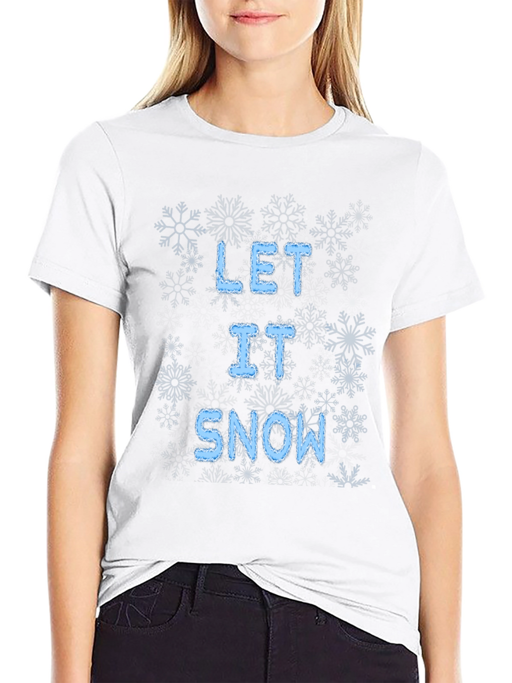 Let It Snow Graphic T-Shirt Winter Holiday Tee