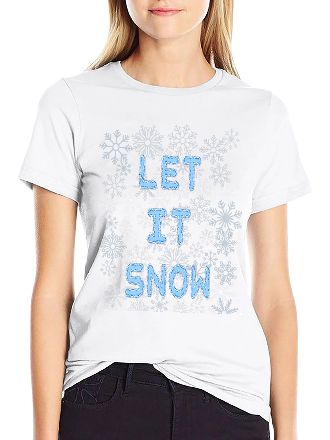 Let It Snow Graphic T-Shirt Winter Holiday Tee