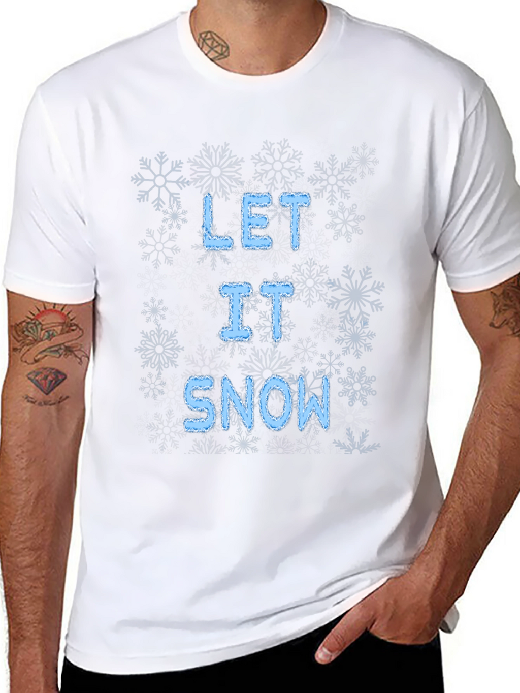 Let It Snow Graphic T-Shirt Winter Holiday Tee
