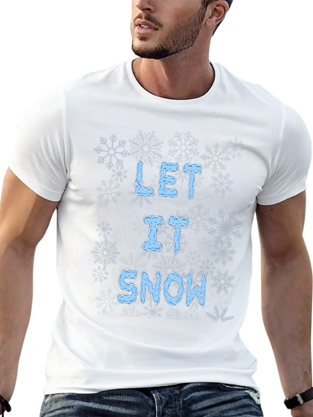 Let It Snow Graphic T-Shirt Winter Holiday Tee
