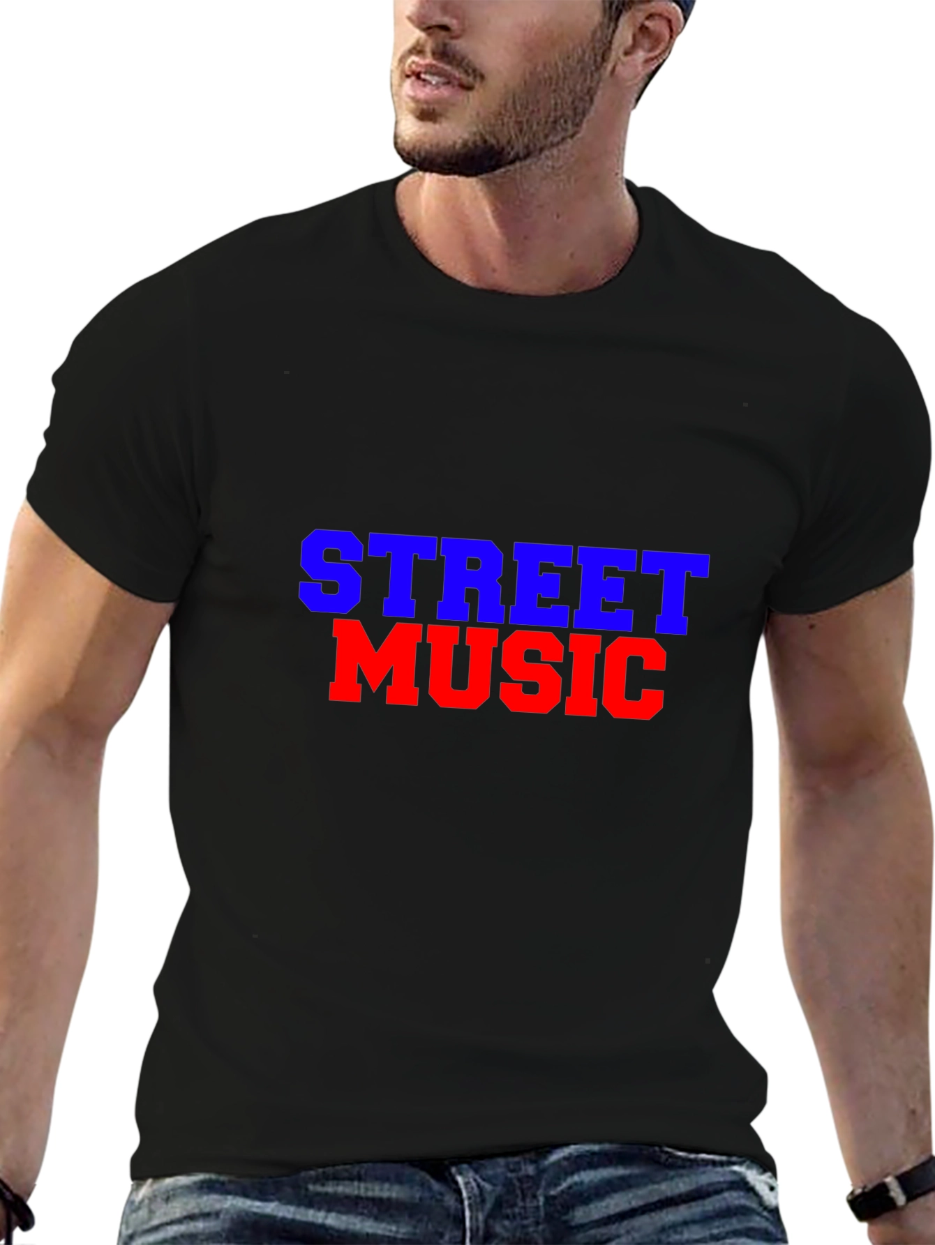 Street Music Graphic Tee - Black