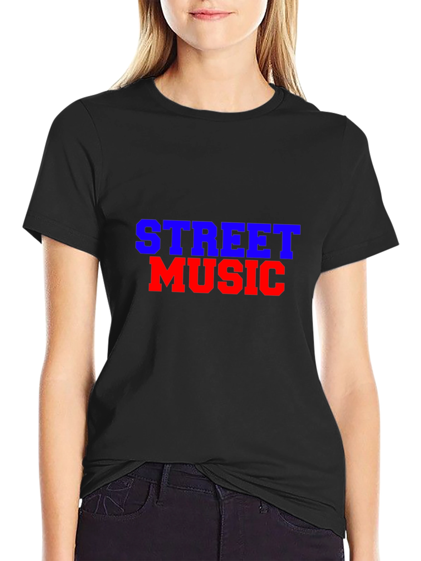 Street Music Graphic Tee - Black