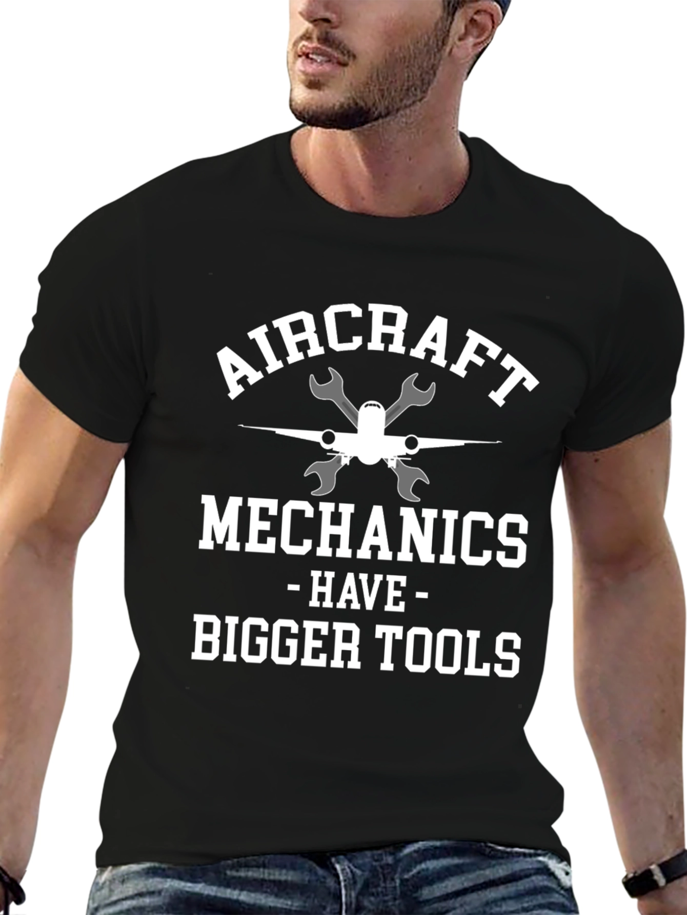 Aircraft Mechanic T-Shirt - Bigger Tools