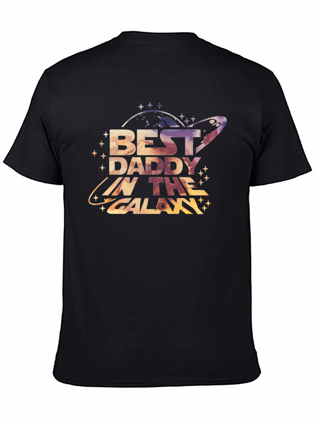 Best Daddy in the Galaxy Black T-Shirt