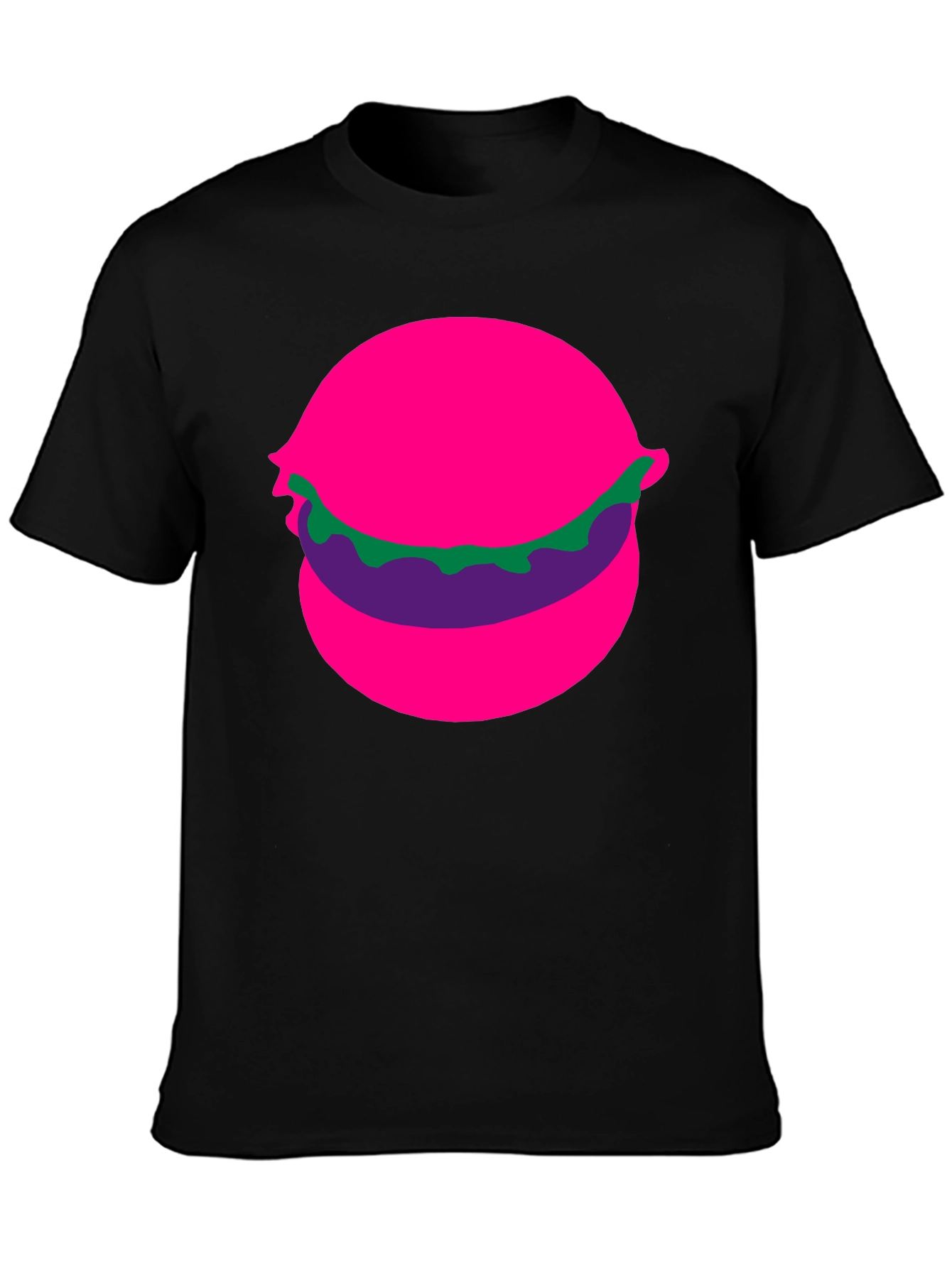 Funky Burger Graphic Tee - Black