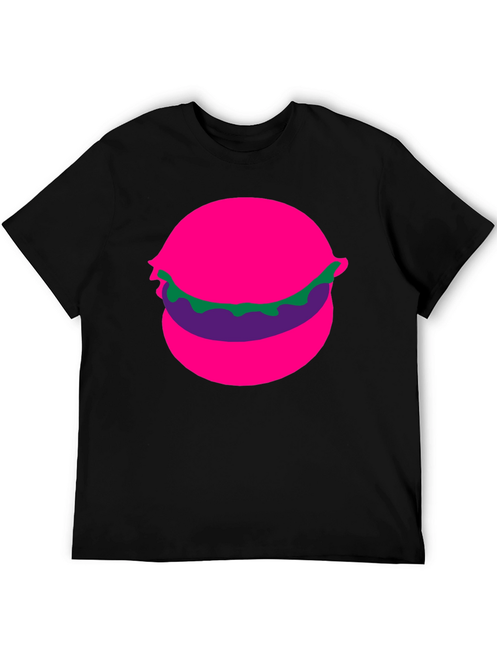 Funky Burger Graphic Tee - Black