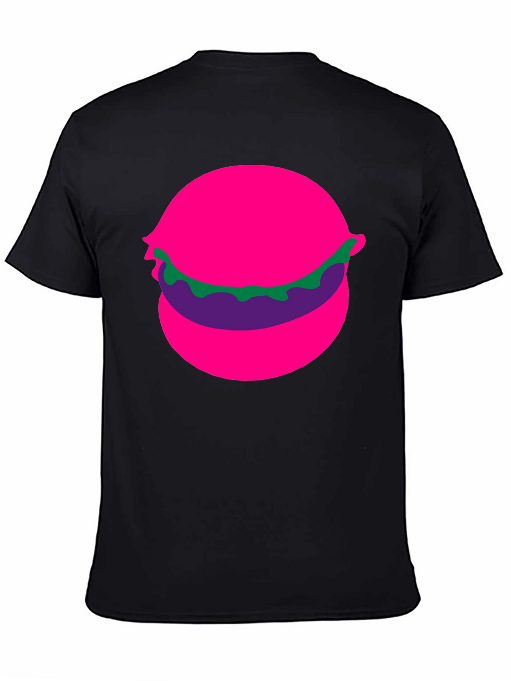 Funky Burger Graphic Tee - Black