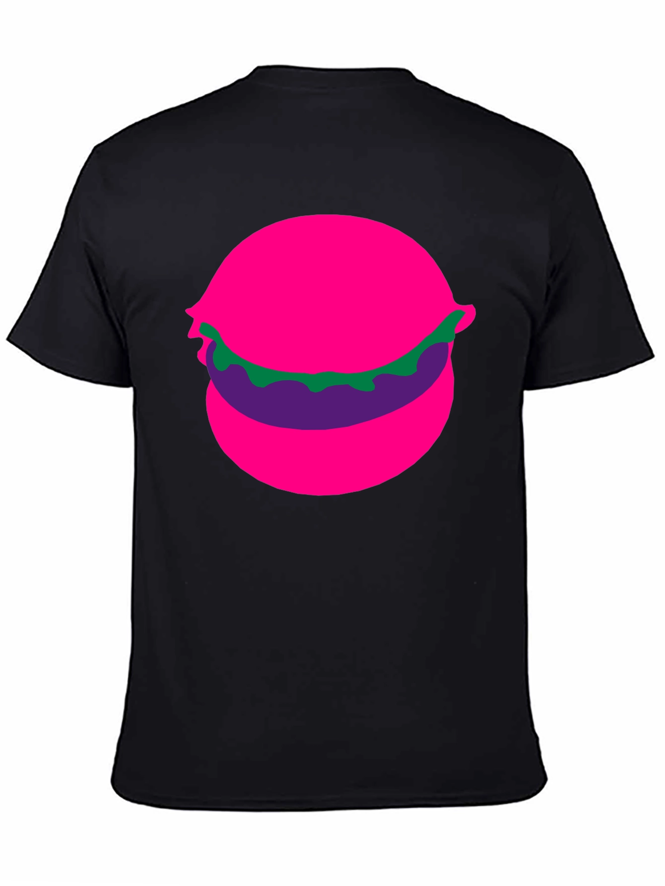 Funky Burger Graphic Tee - Black