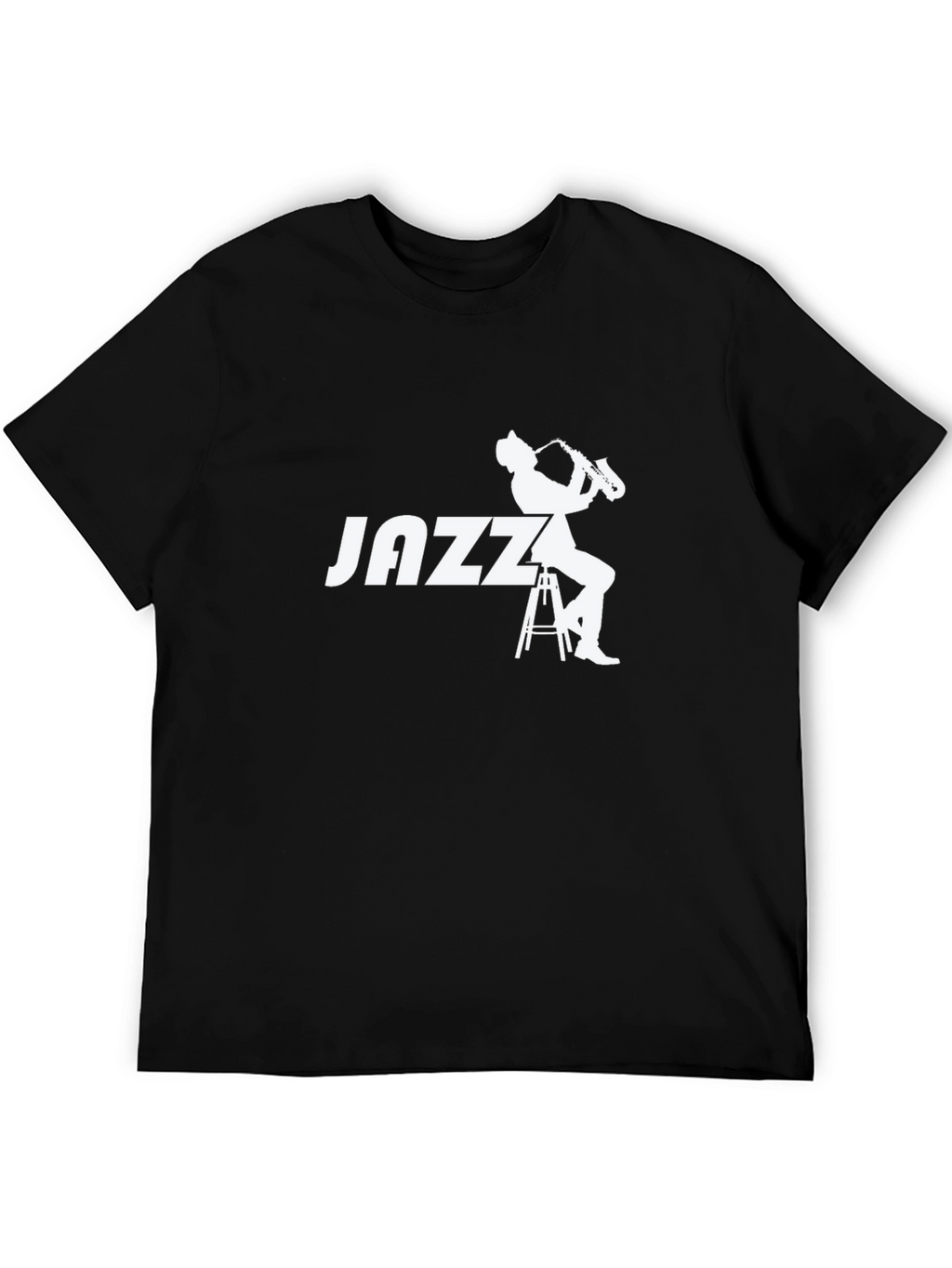 Jazz Musician Graphic Tee - Black
