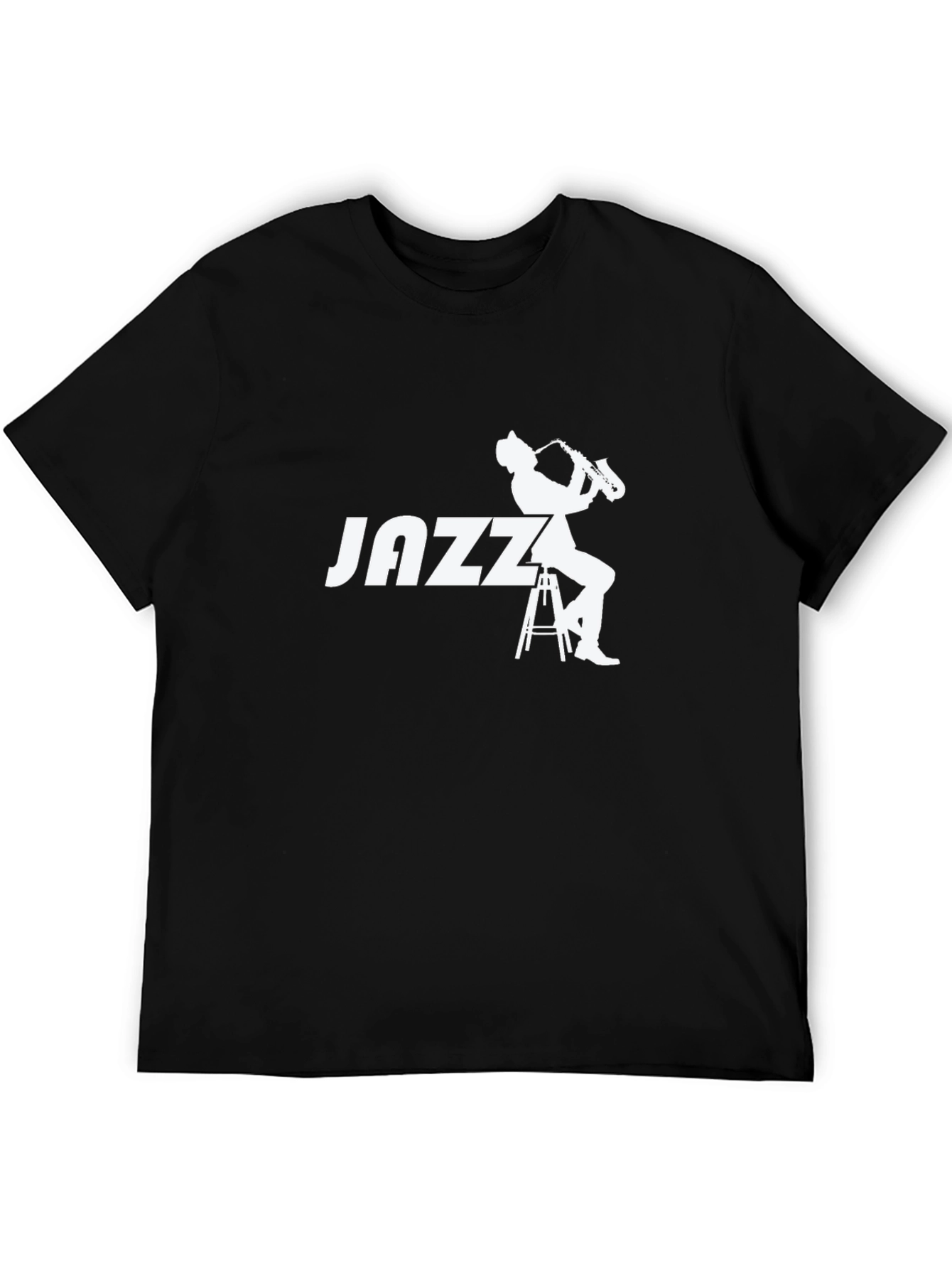 Jazz Musician Graphic Tee - Black