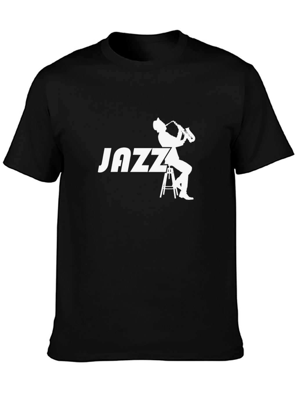 Jazz Musician Graphic Tee - Black