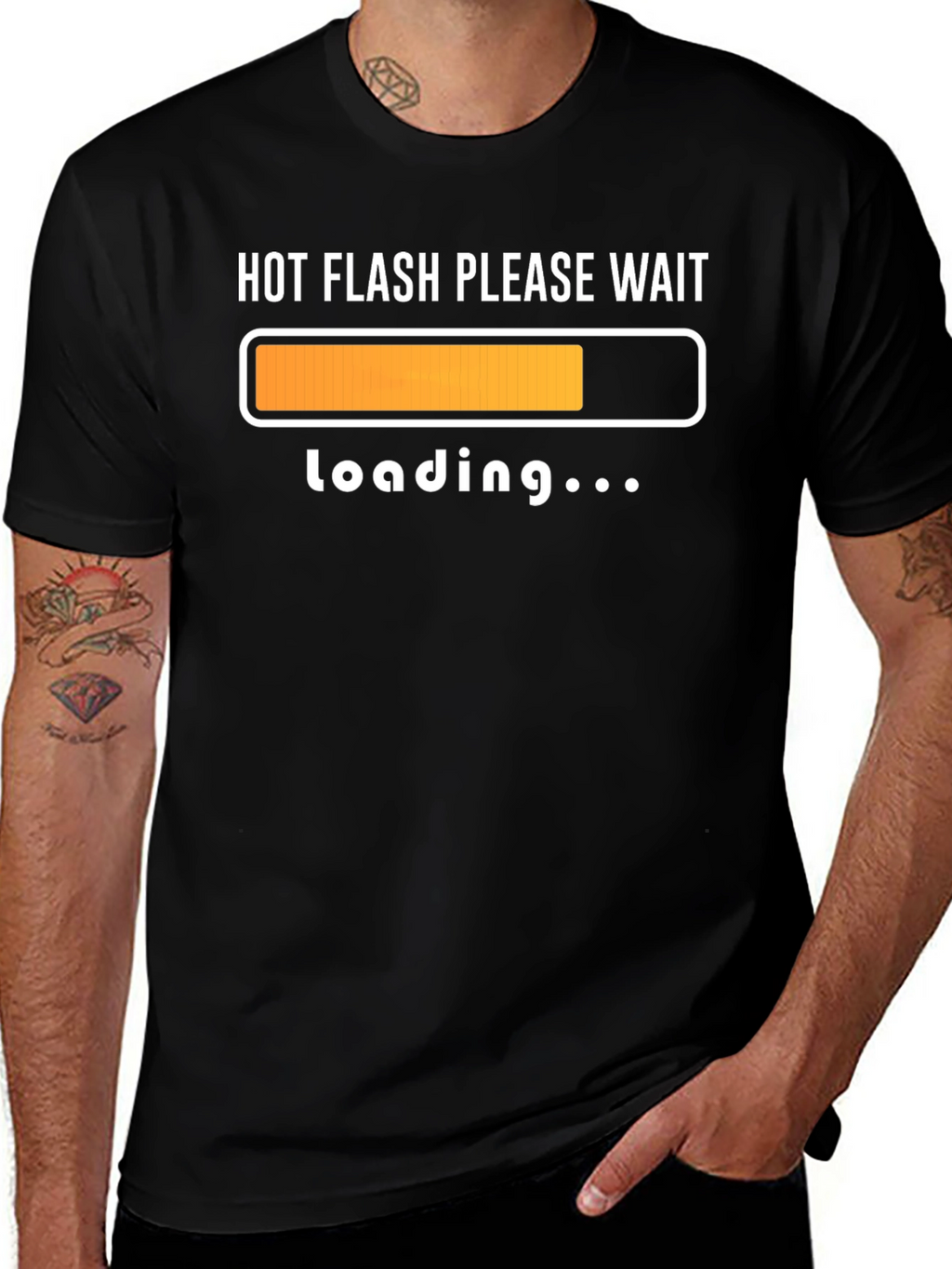 Hot Flash Loading T-Shirt Funny Menopause Tee
