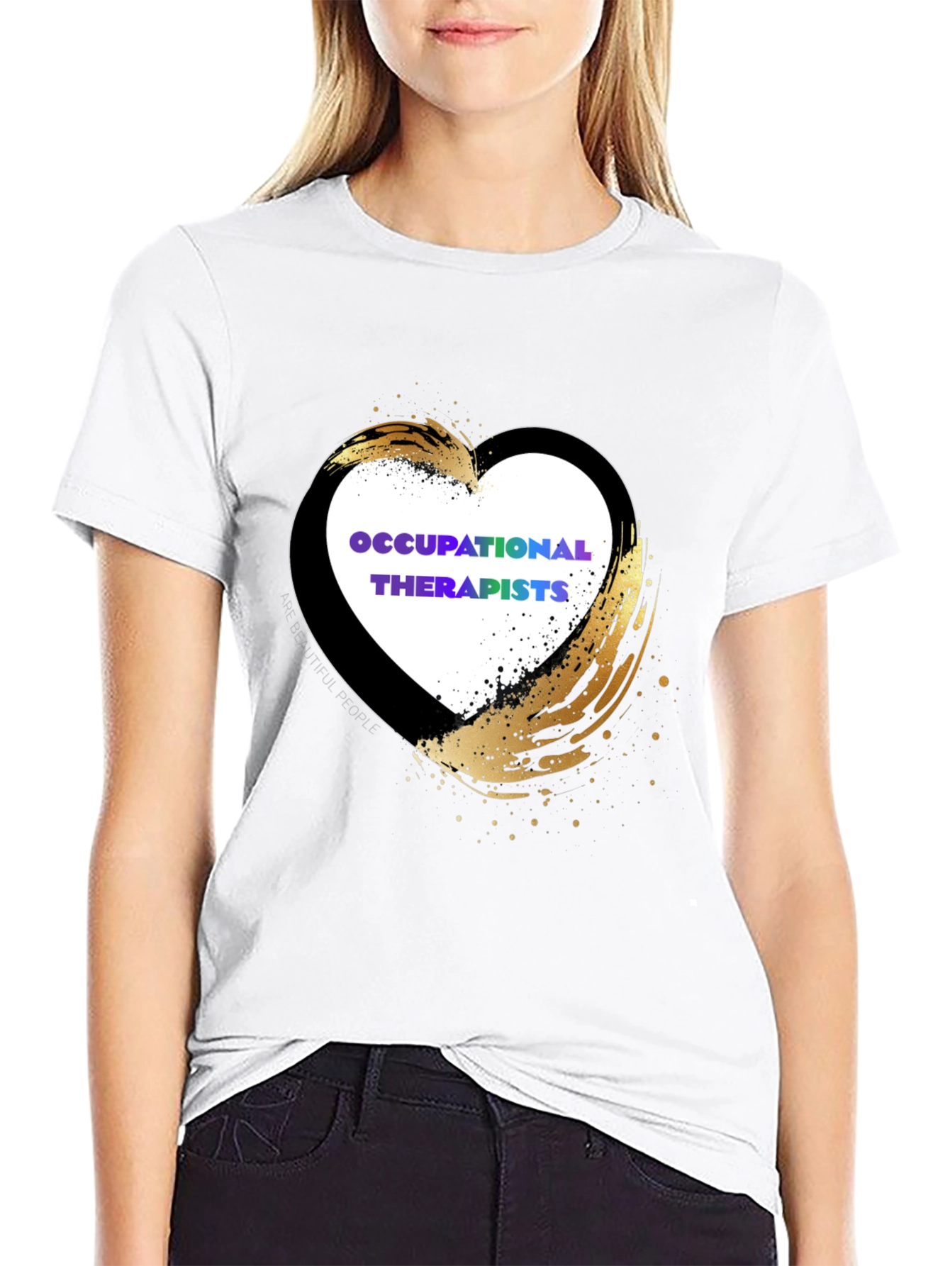Occupational Therapists Heart Design T-Shirt