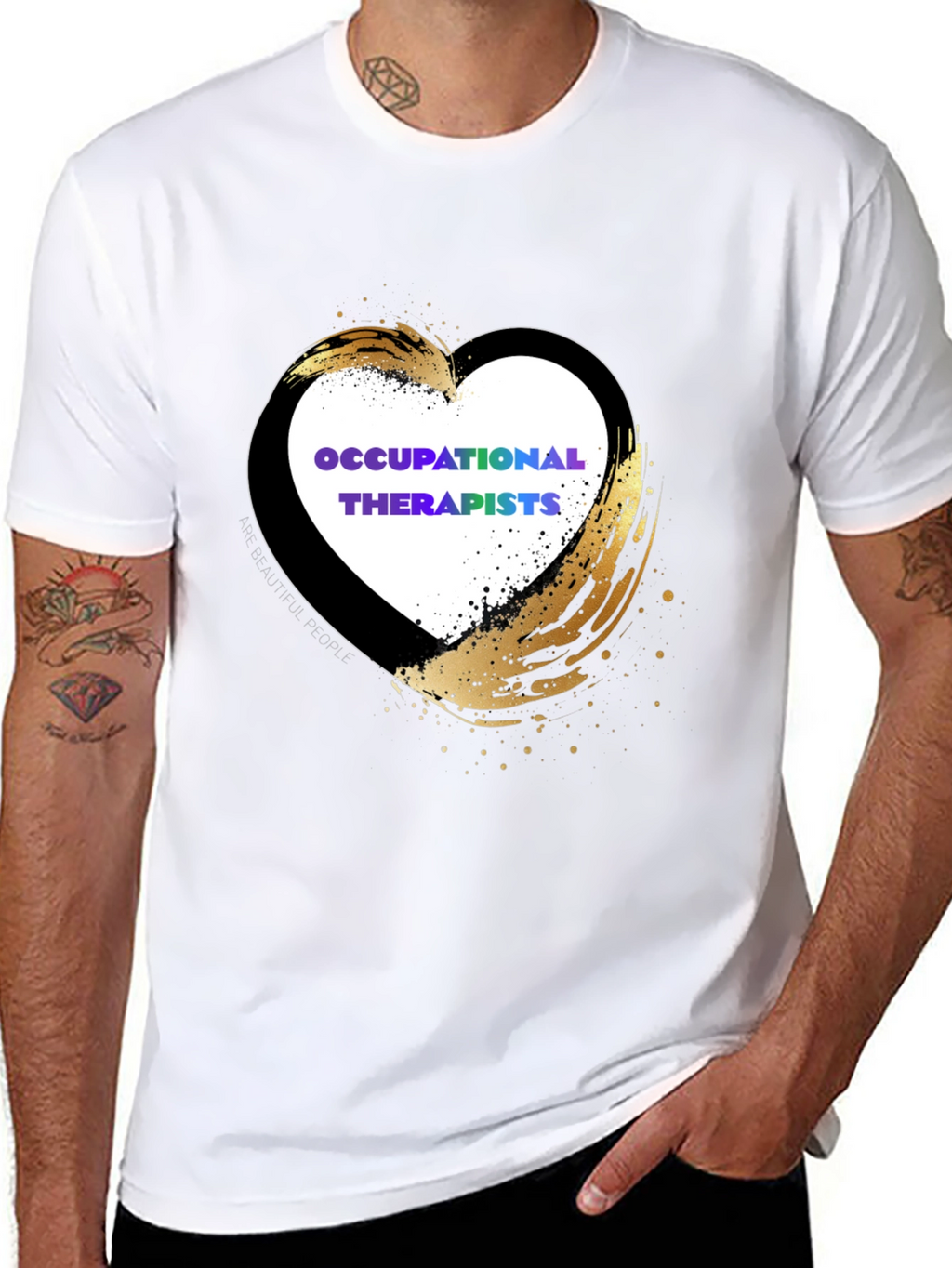 Occupational Therapists Heart Design T-Shirt