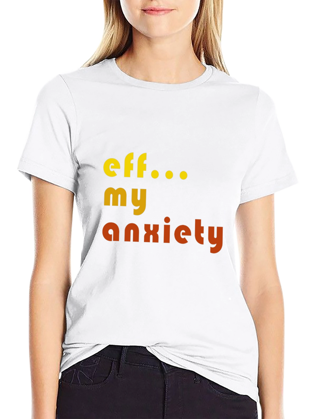 Eff My Anxiety Graphic T-Shirt - Black