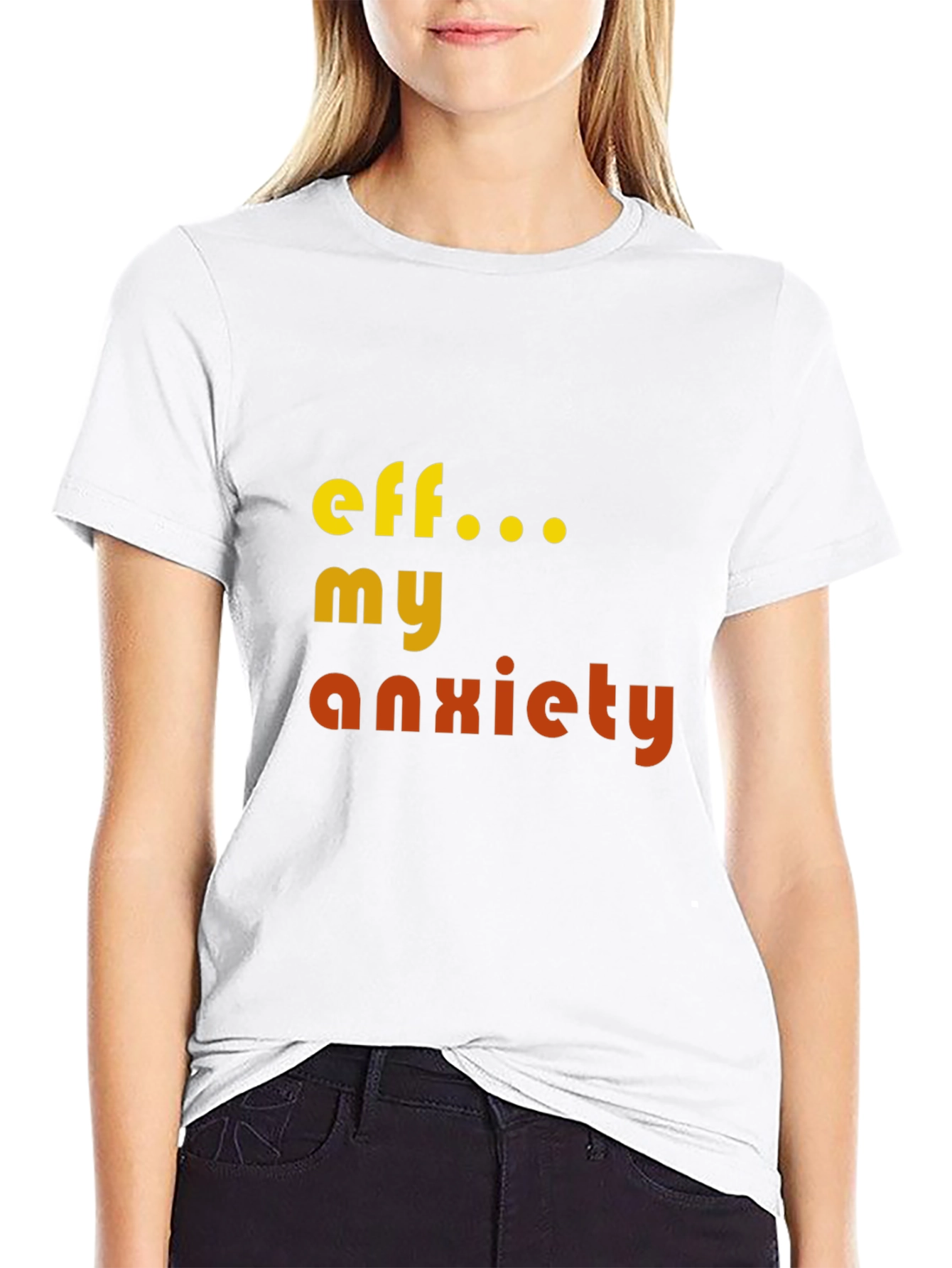Eff My Anxiety Graphic T-Shirt - Black