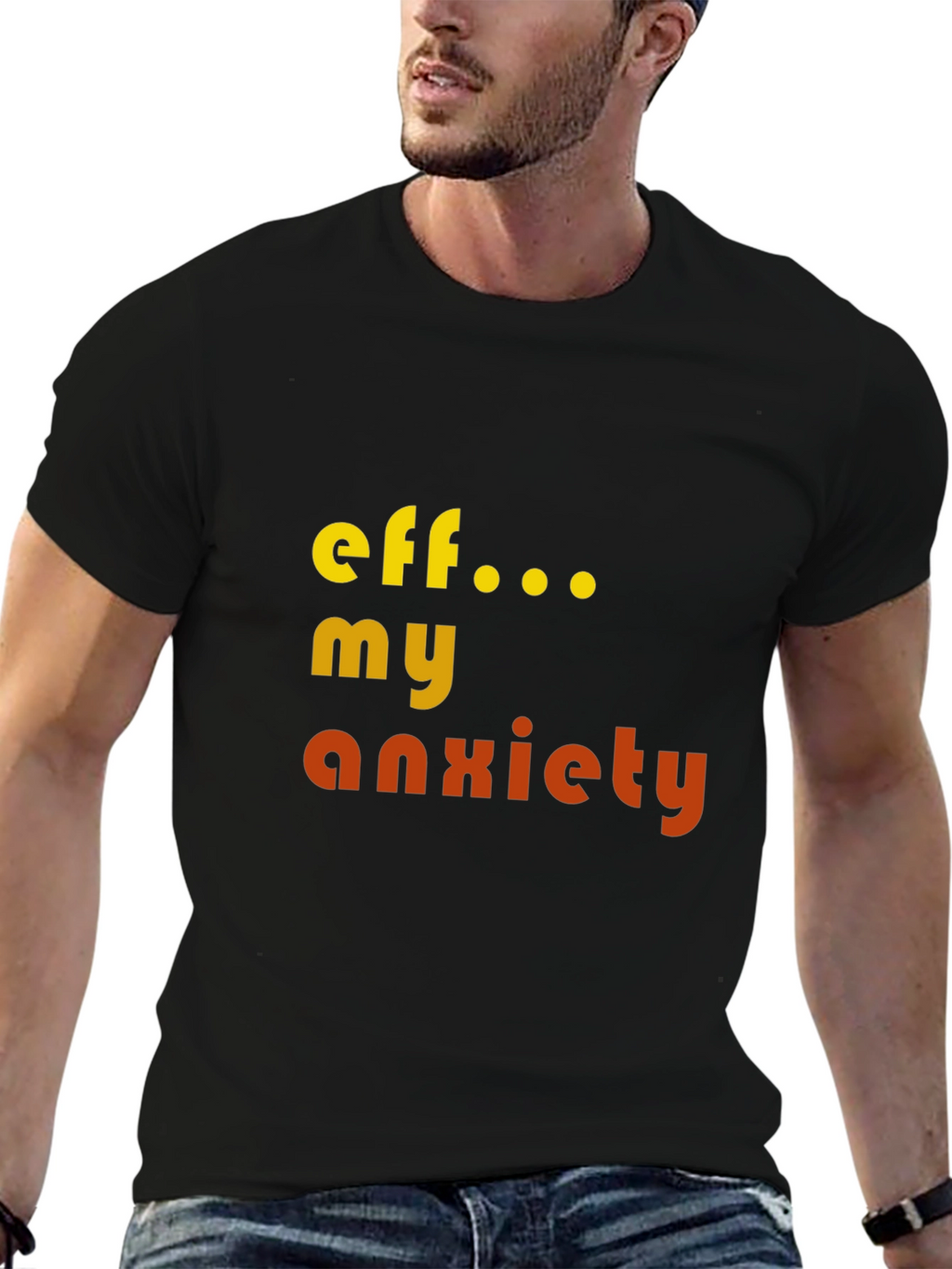 Eff My Anxiety Graphic T-Shirt - Black
