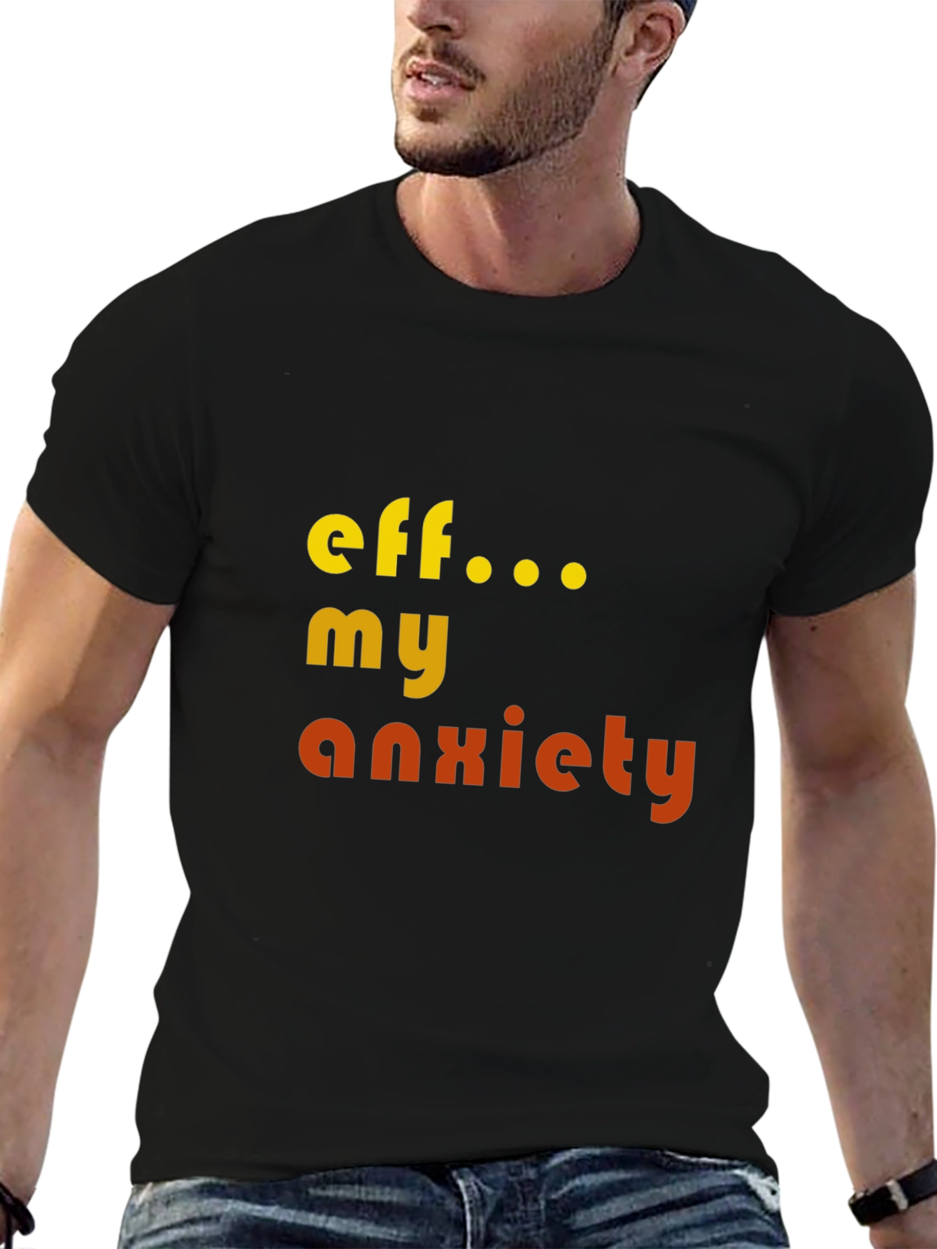 Eff My Anxiety Graphic T-Shirt - Black