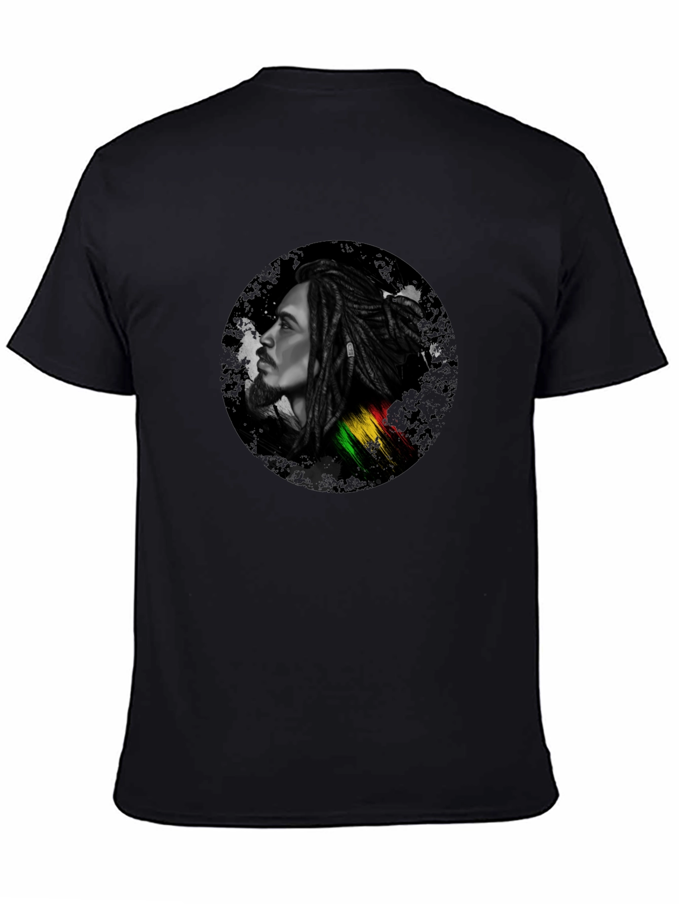 Bob Marley Portrait Black T-Shirt