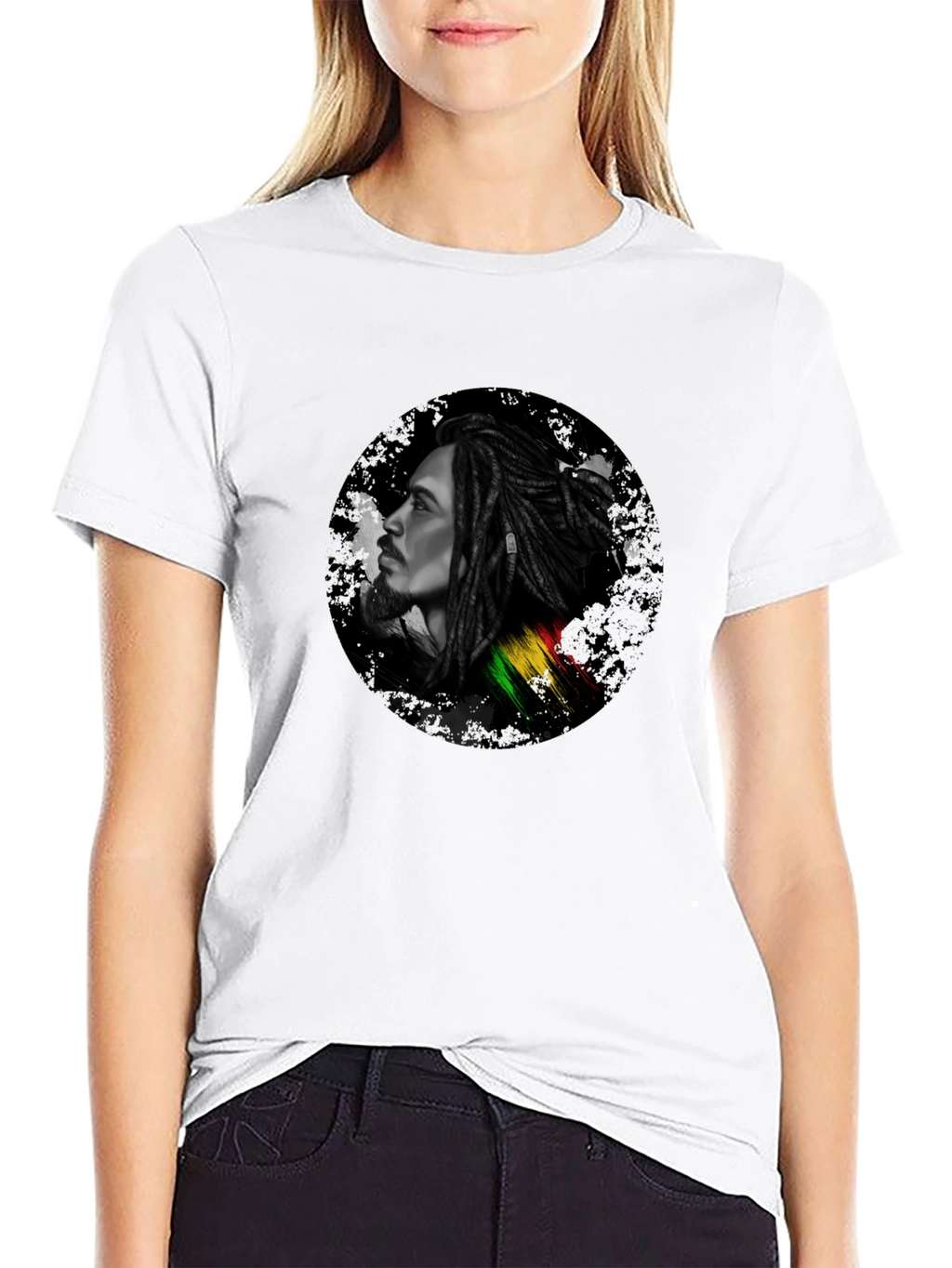 Bob Marley Portrait Black T-Shirt