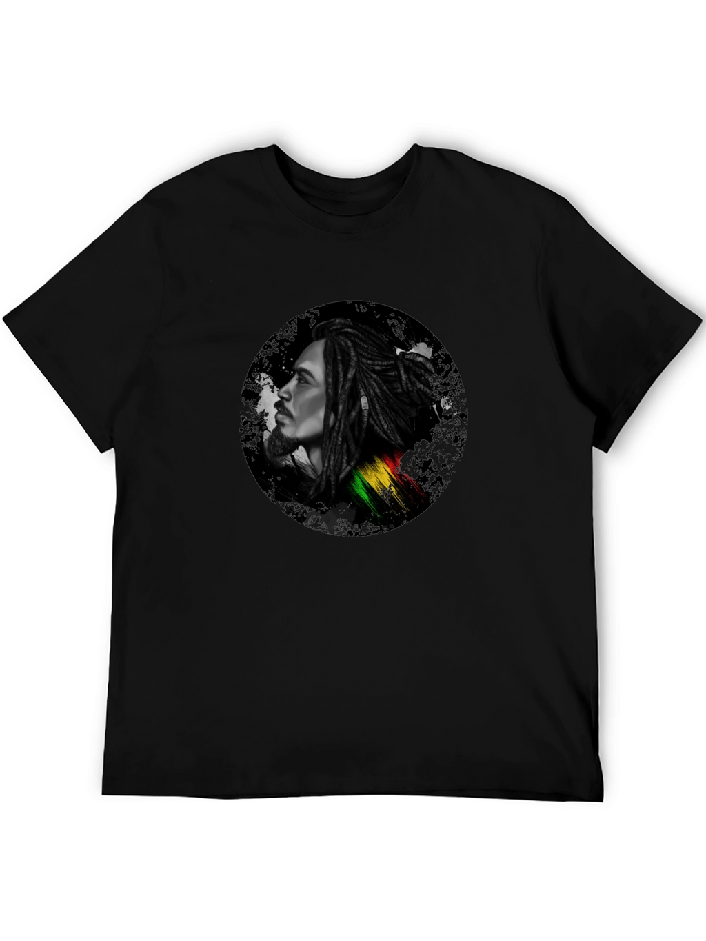Bob Marley Portrait Black T-Shirt