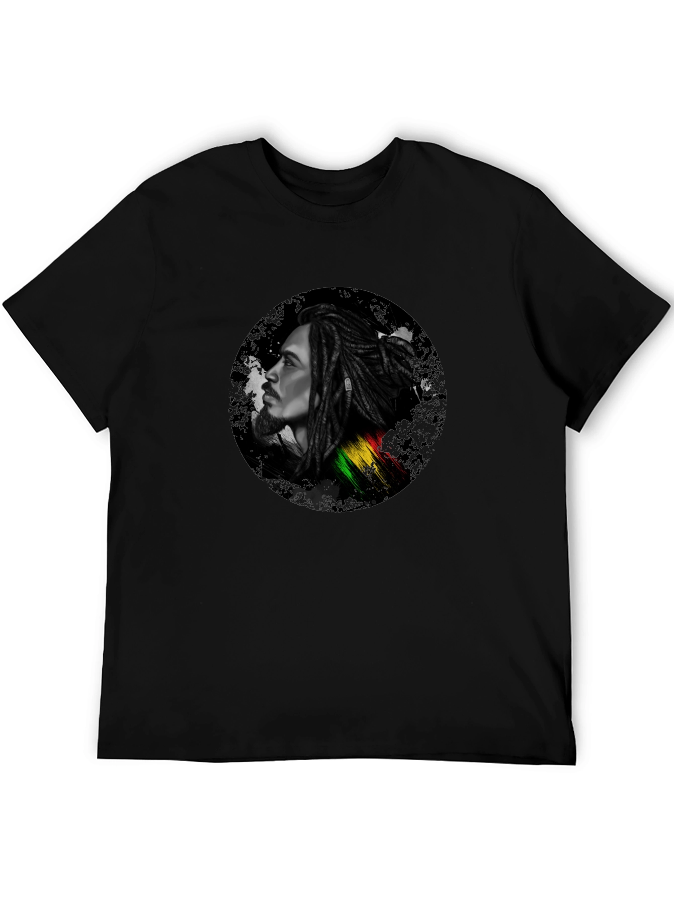 Bob Marley Portrait Black T-Shirt