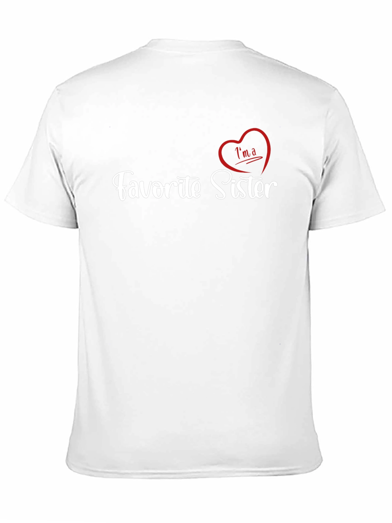 Favorite Sister T-Shirt - Heart Graphic