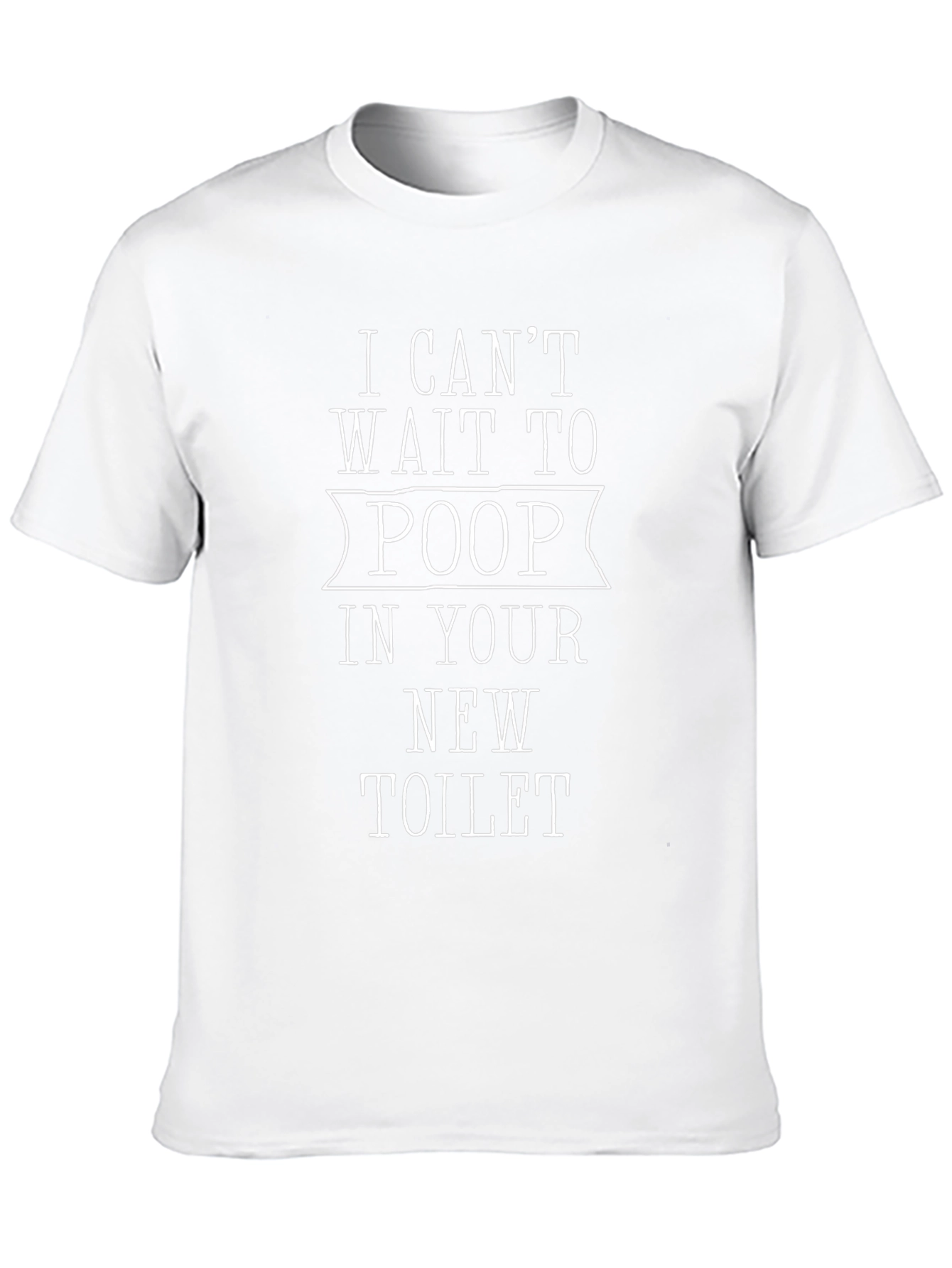 Funny Poop Toilet T-Shirt - Novelty Humor Tee