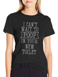 Funny Poop Toilet T-Shirt - Novelty Humor Tee