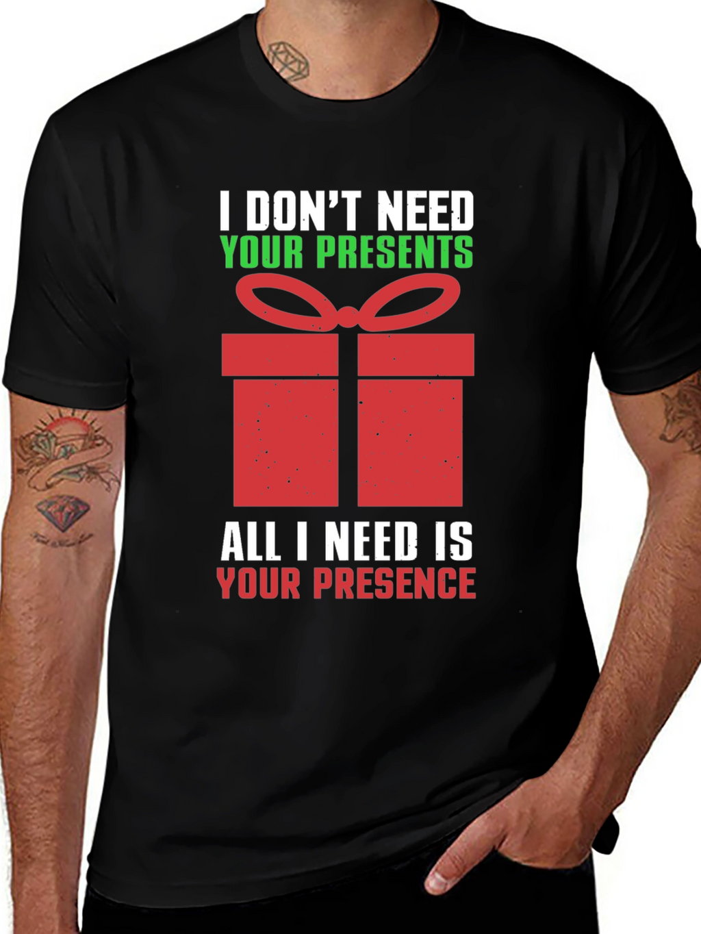 Funny Christmas T-Shirt - I Dont Need Your Presents