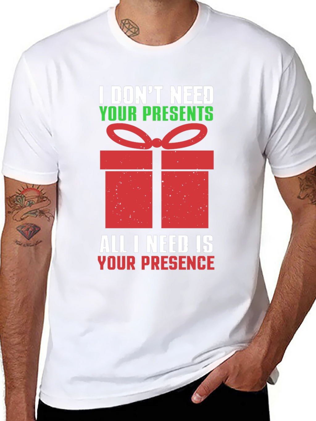 Funny Christmas T-Shirt - I Dont Need Your Presents