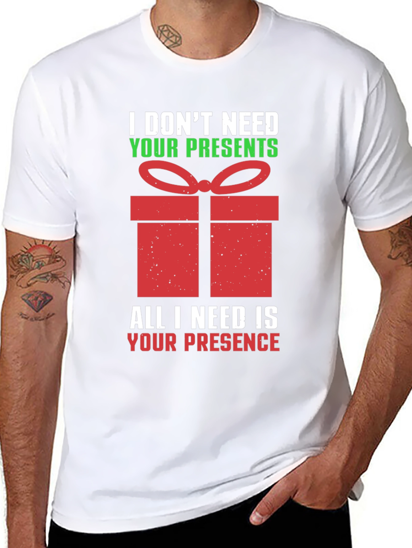 Funny Christmas T-Shirt - I Dont Need Your Presents