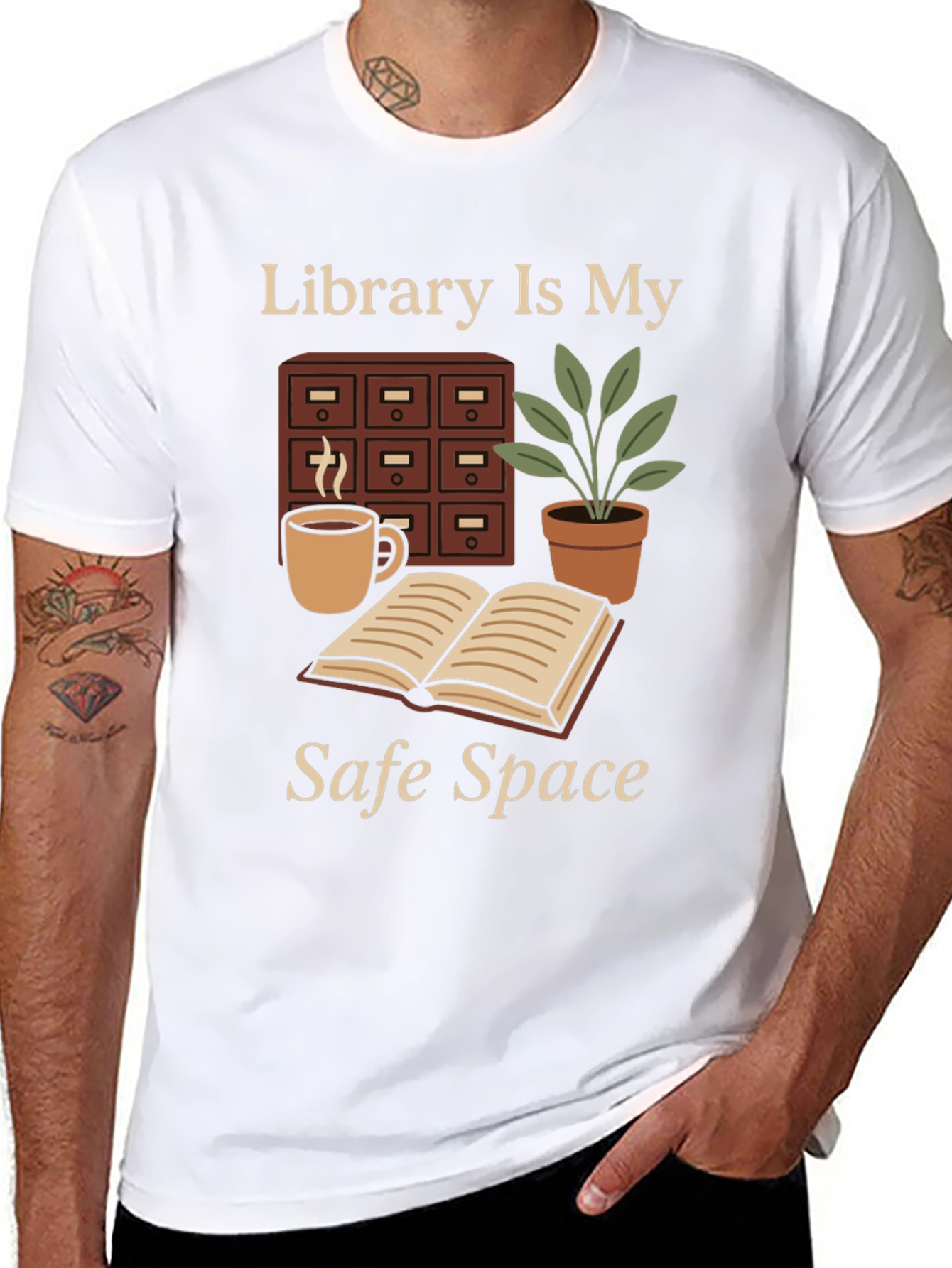 Library Is My Safe Space T-Shirt