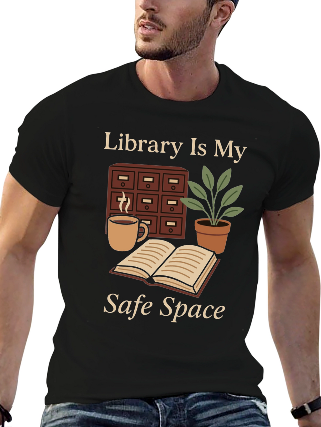 Library Is My Safe Space T-Shirt