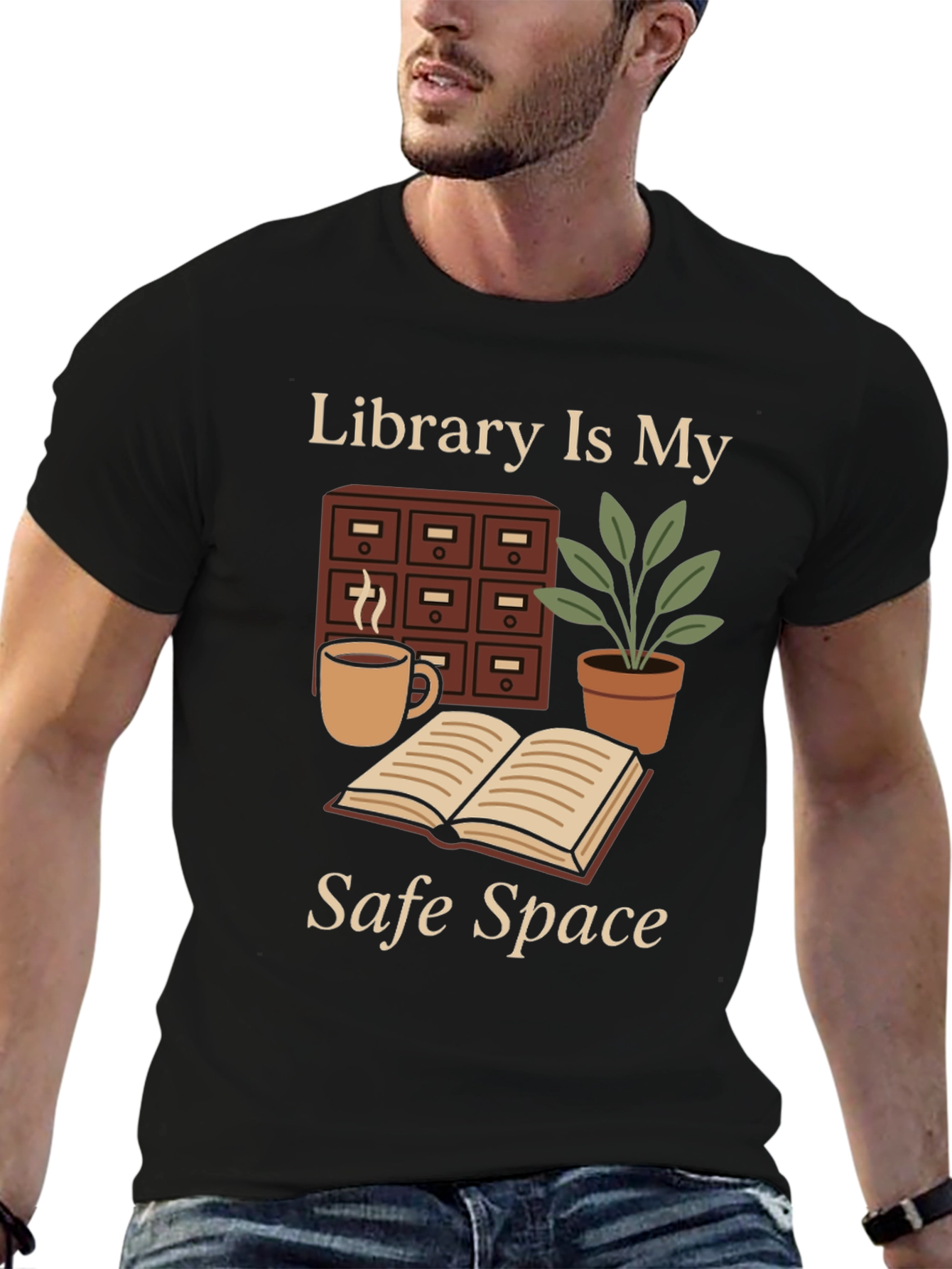 Library Is My Safe Space T-Shirt