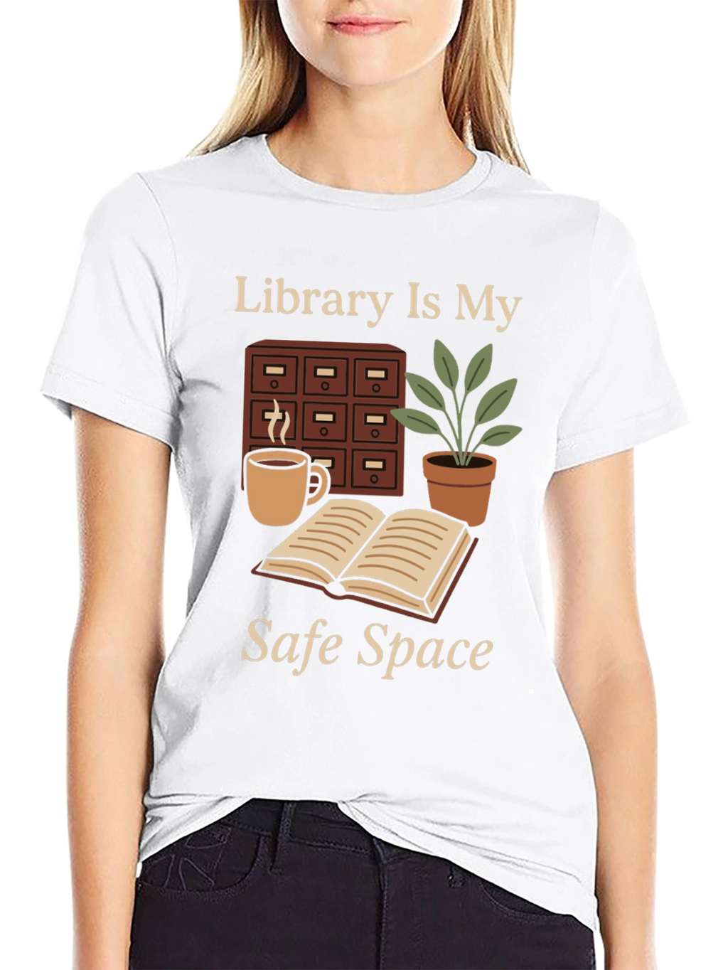 Library Is My Safe Space T-Shirt