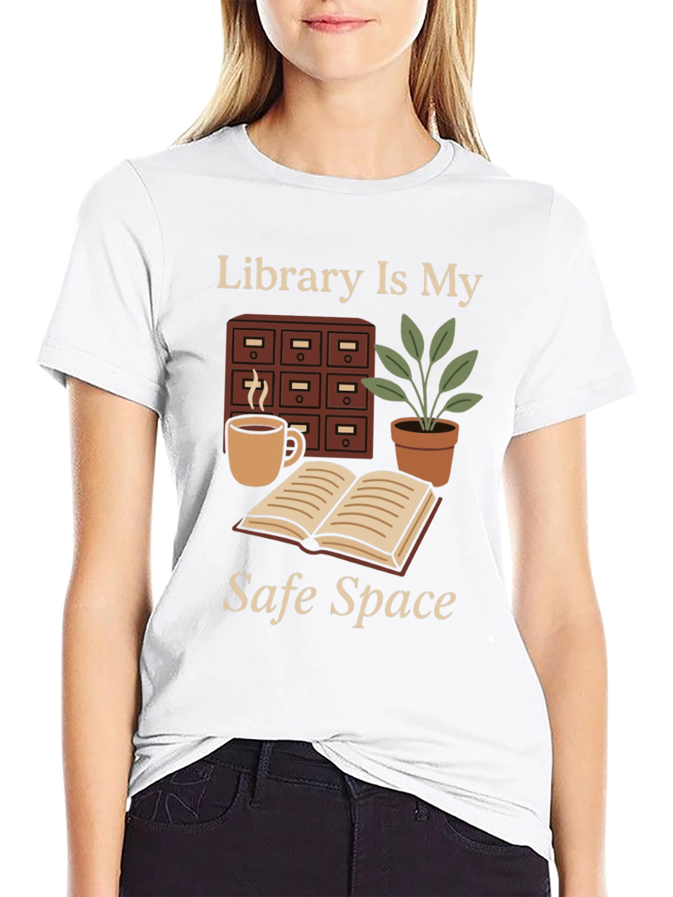 Library Is My Safe Space T-Shirt
