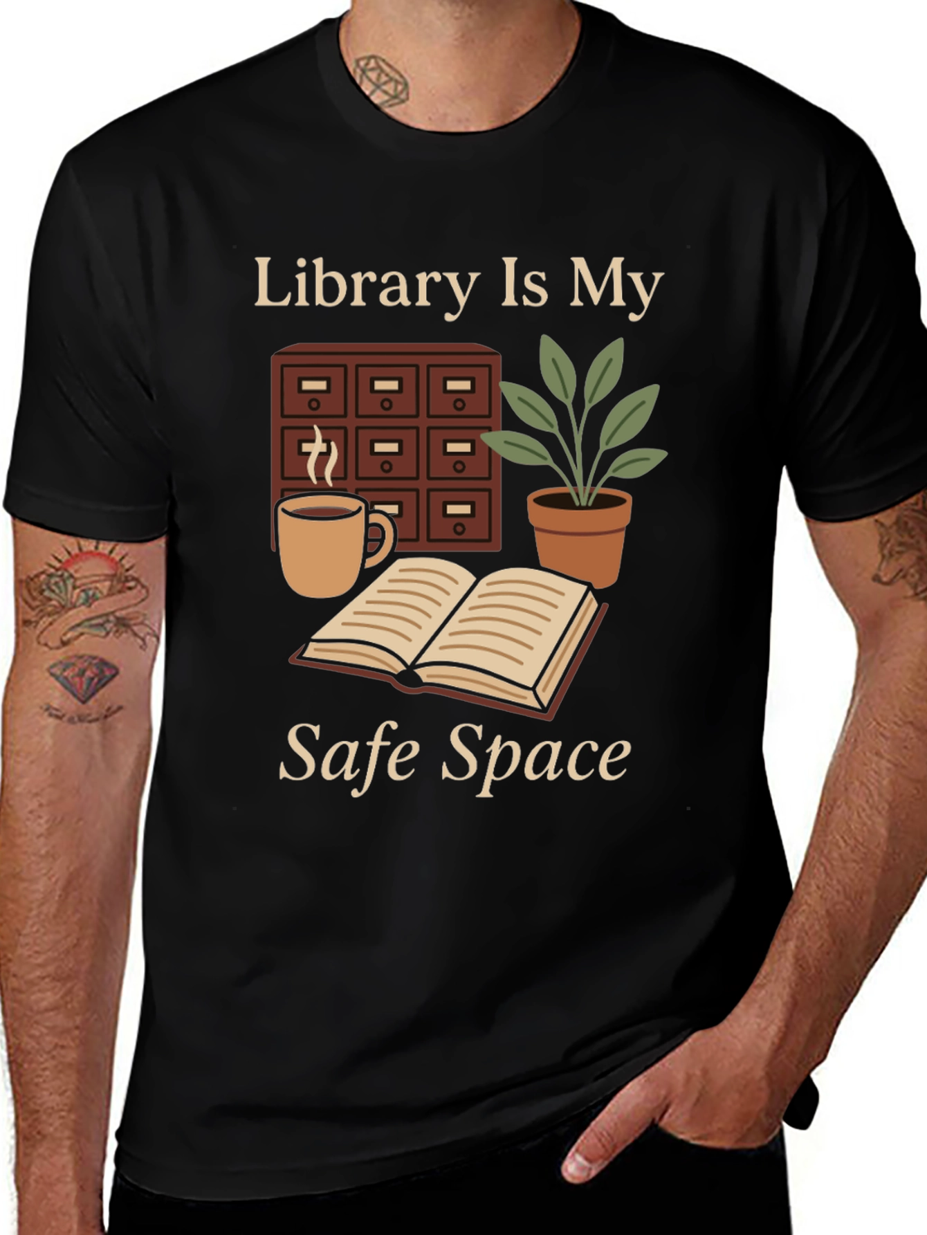 Library Is My Safe Space T-Shirt