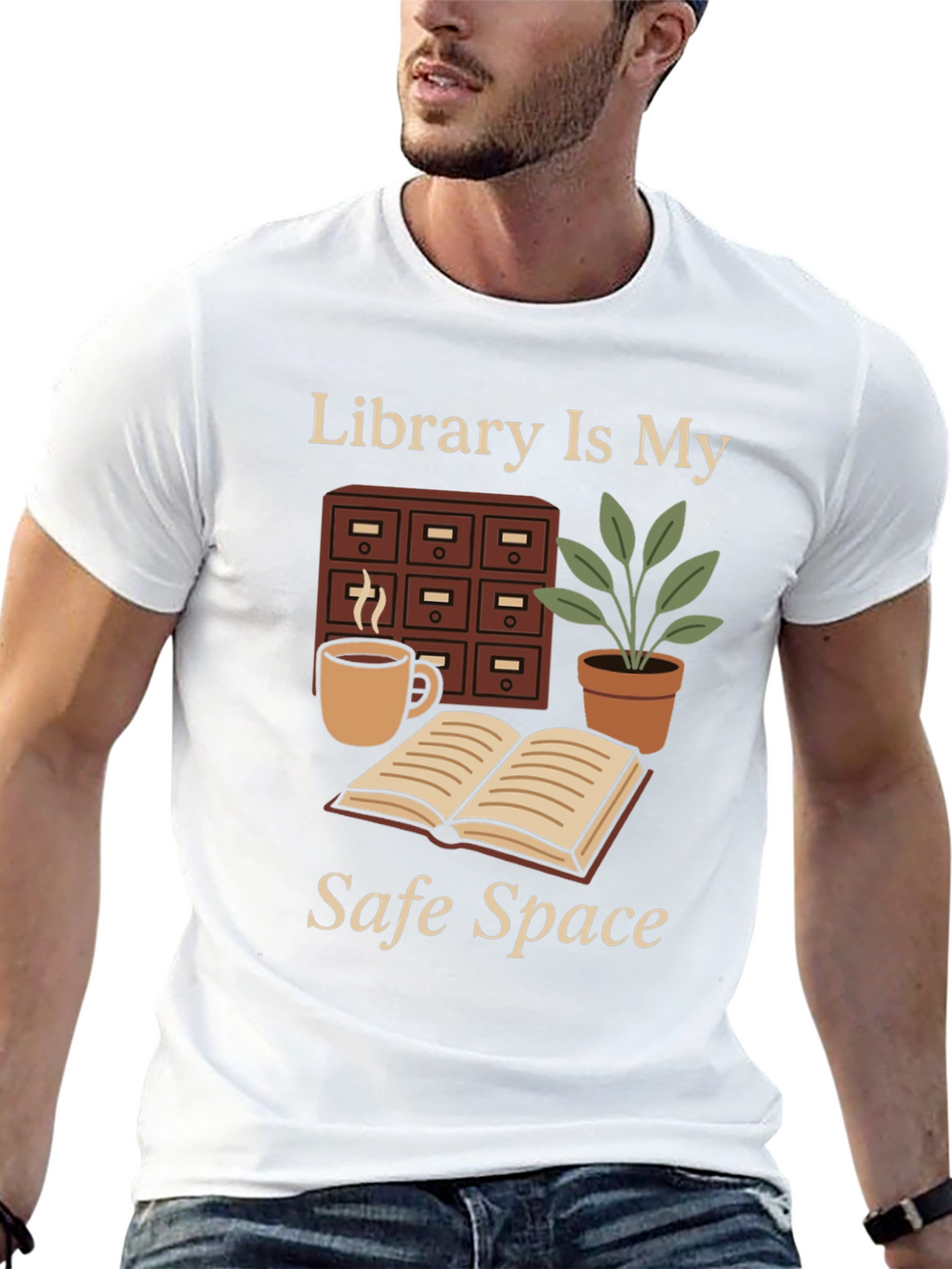 Library Is My Safe Space T-Shirt