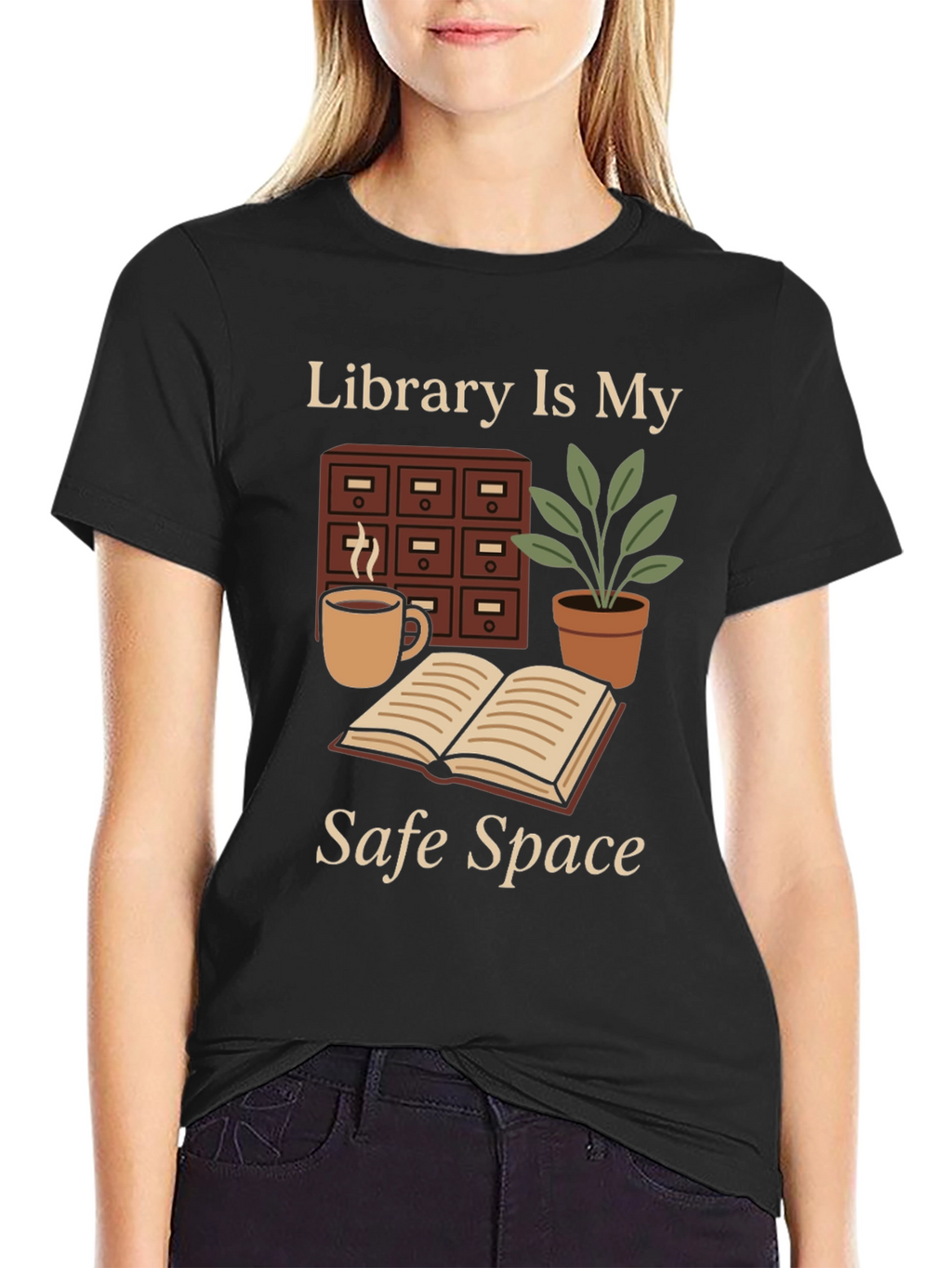 Library Is My Safe Space T-Shirt
