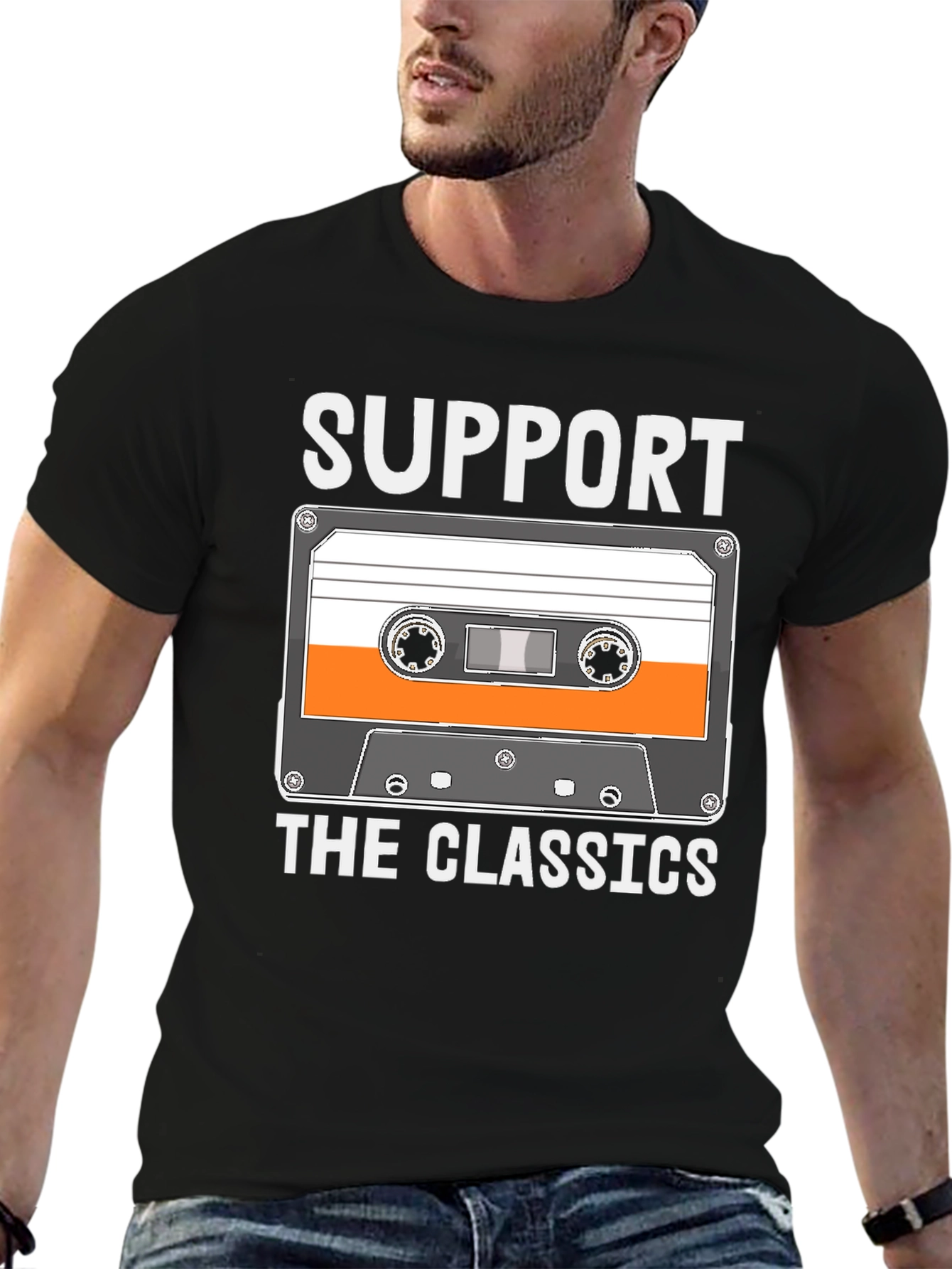 Support The Classics Cassette Tape T-Shirt