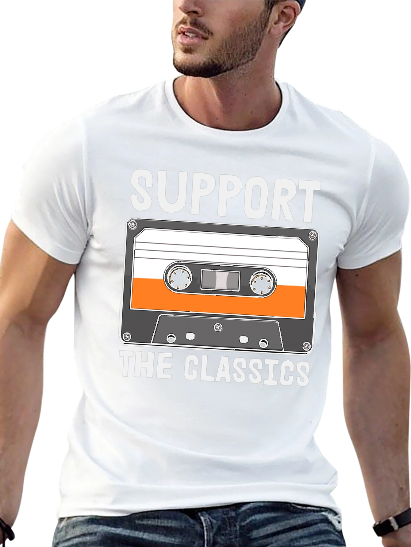 Support The Classics Cassette Tape T-Shirt