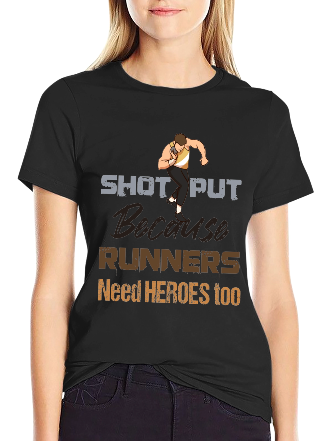 Shot Put Heroes Graphic Tee - Unisex Sport Shirt