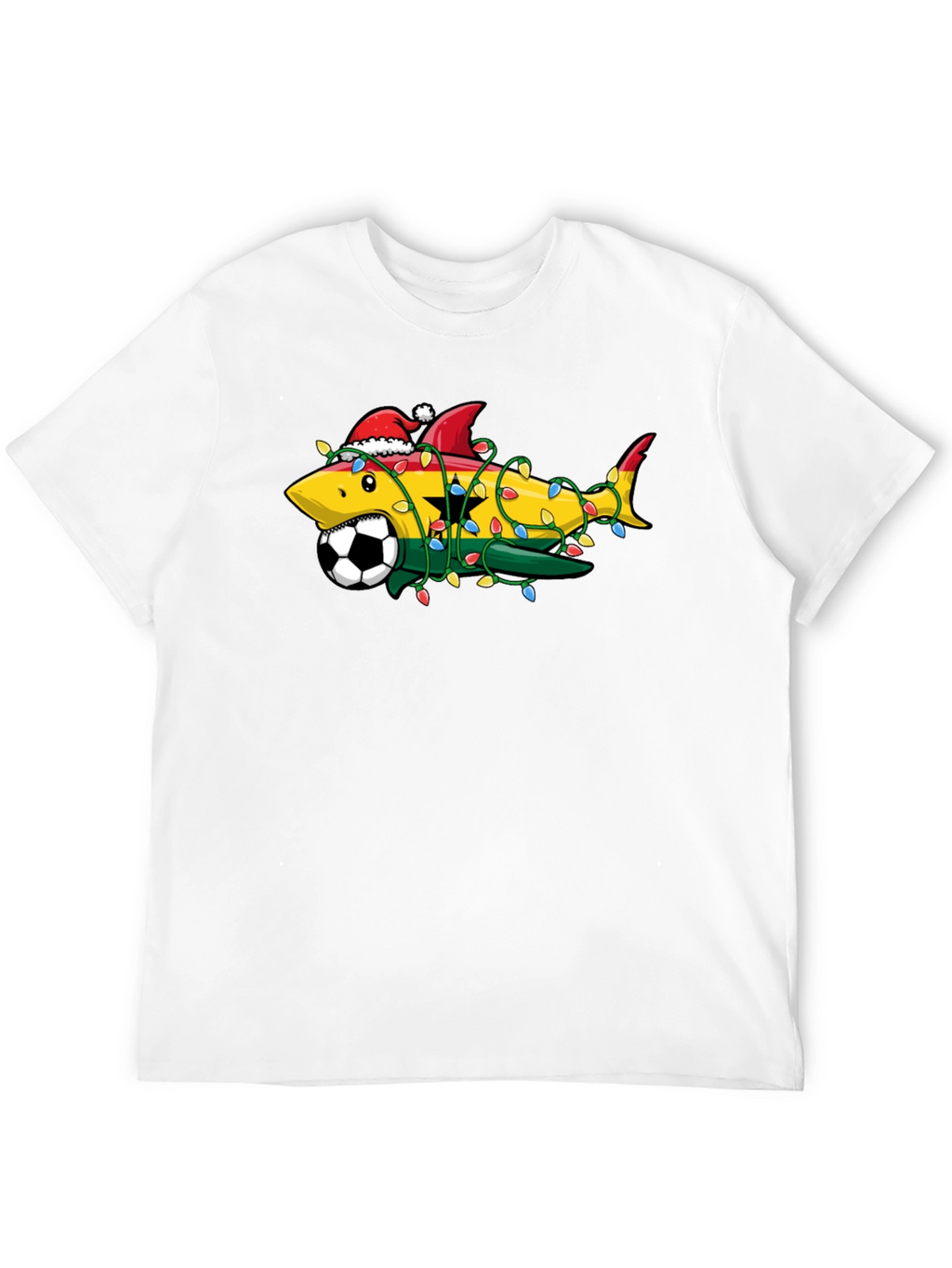 Ghana Shark Soccer Christmas T-Shirt